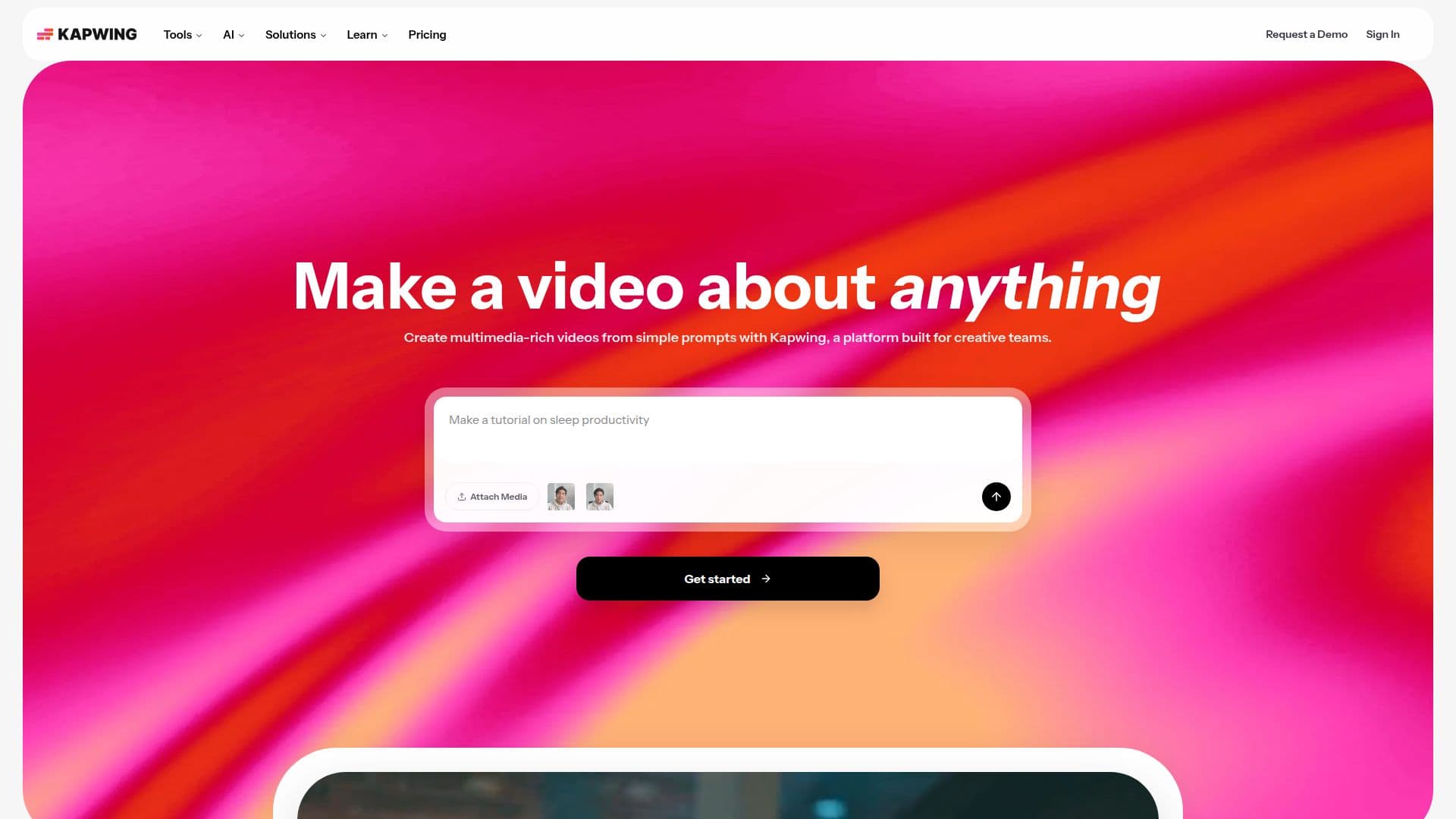 Kapwing screenshot