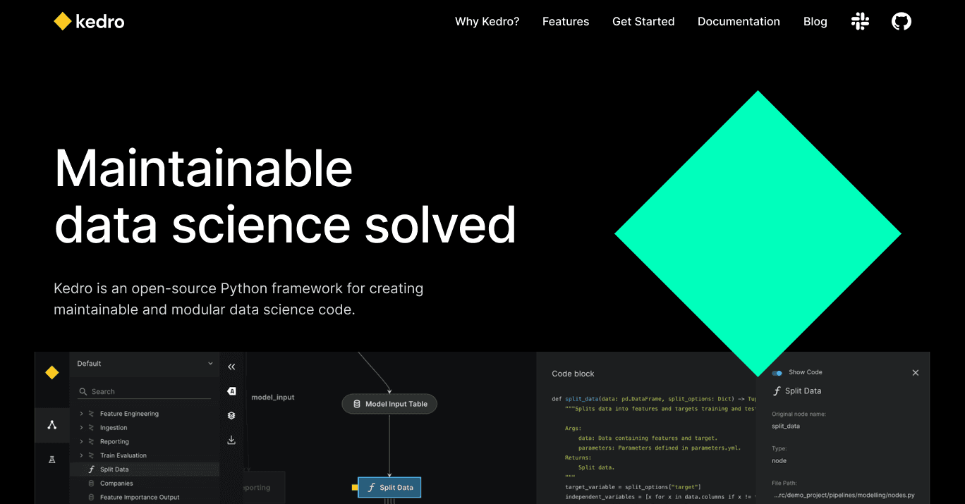 Kedro Framework screenshot