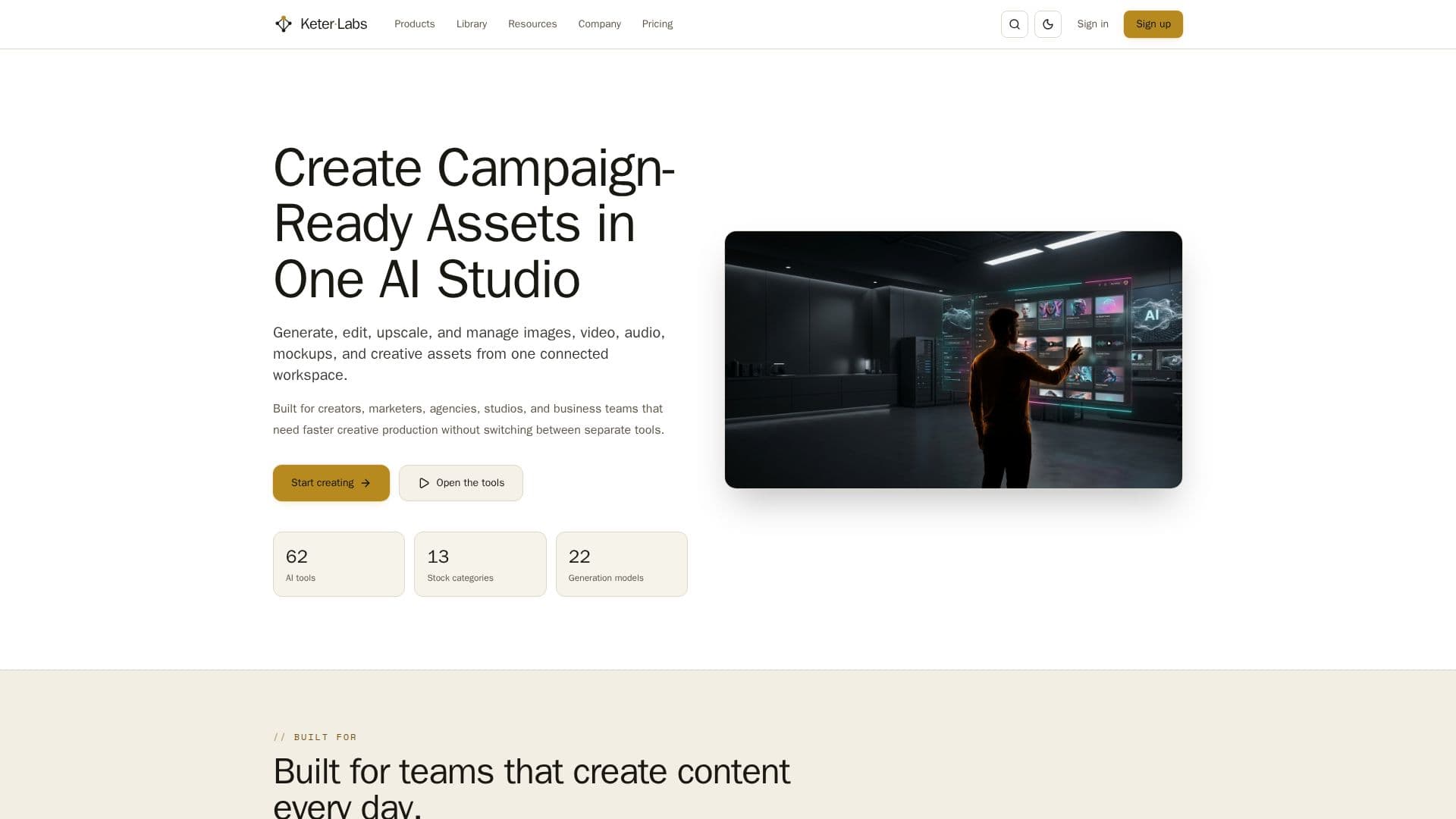 لقطة شاشة لـ Keter Labs