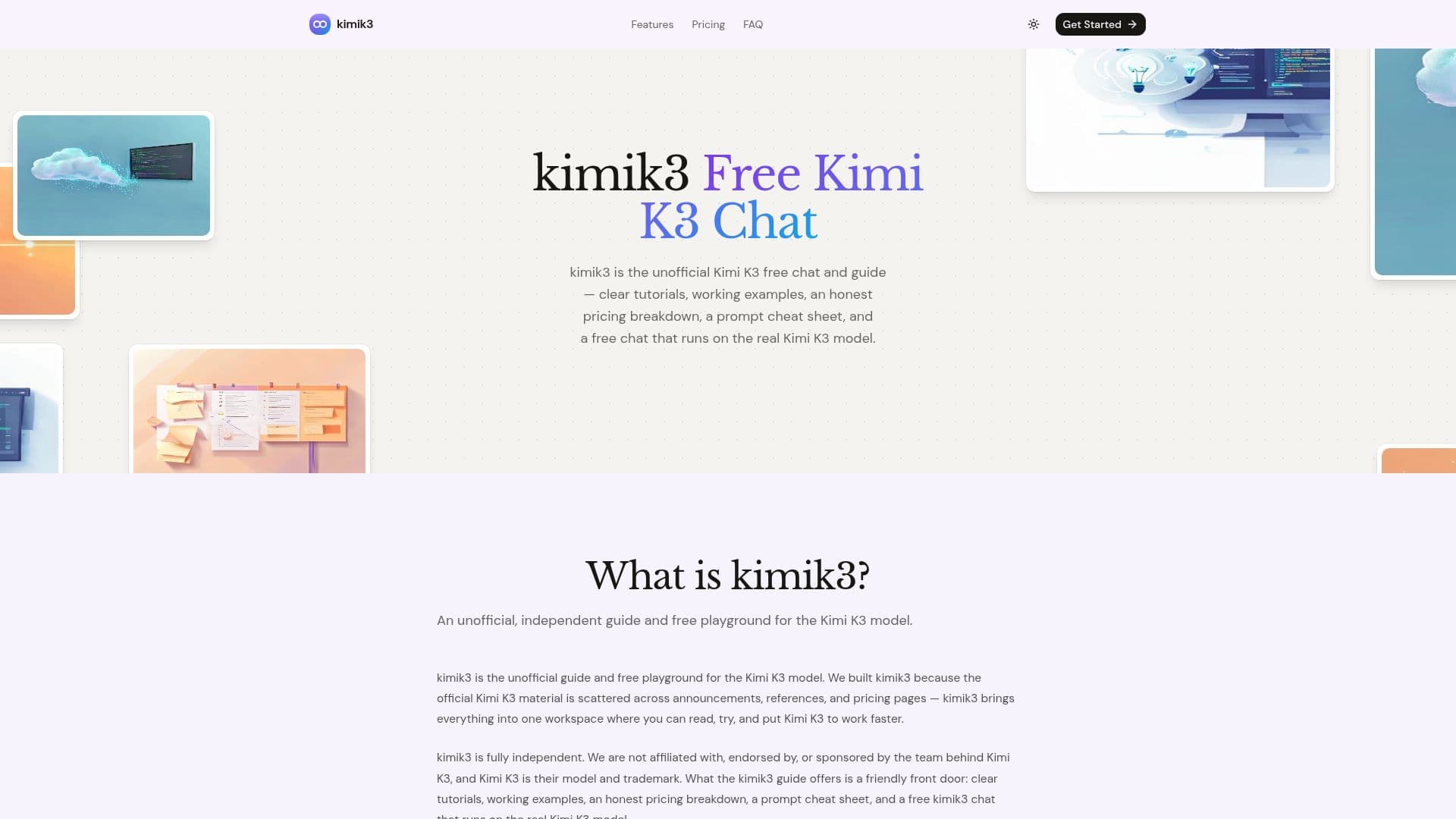 لقطة شاشة لـ kimik3 — دردشة كيمي K3 مجانية