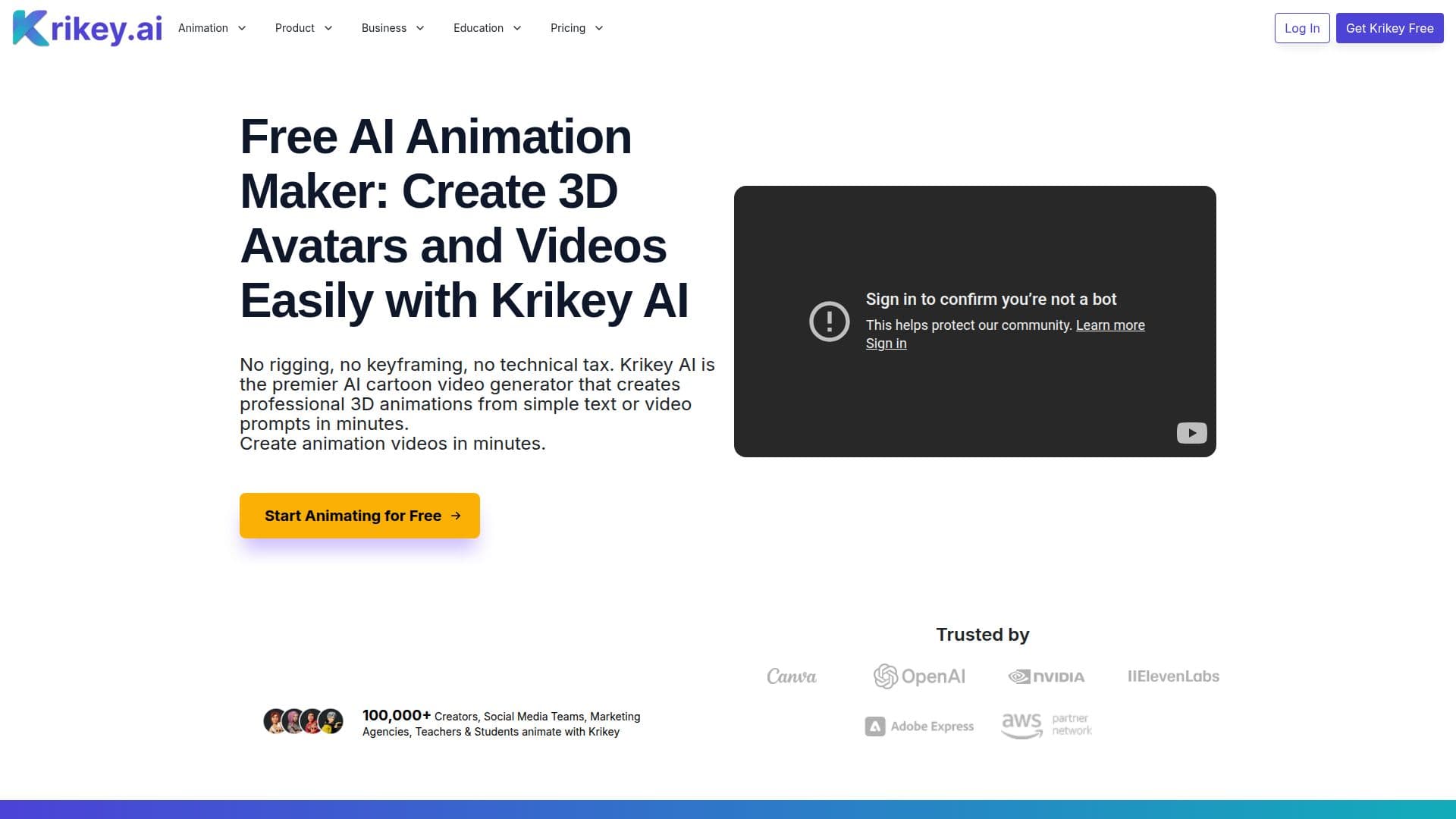 Krikey AI screenshot