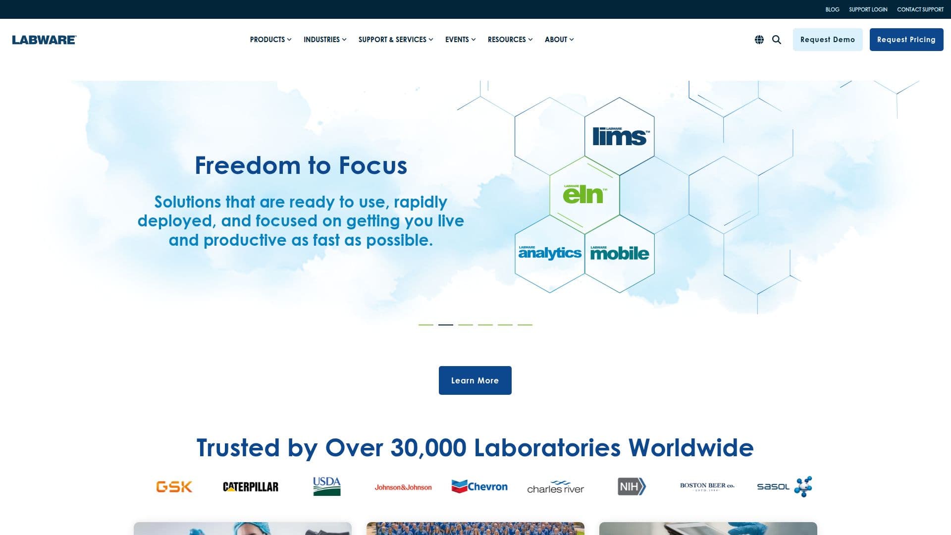 LabWare LIMS screenshot