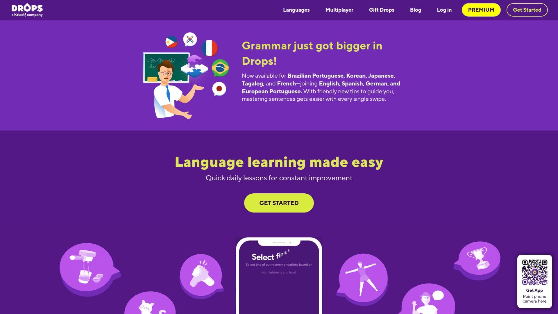 Drops - Free language learning for 55+ Languages screenshot