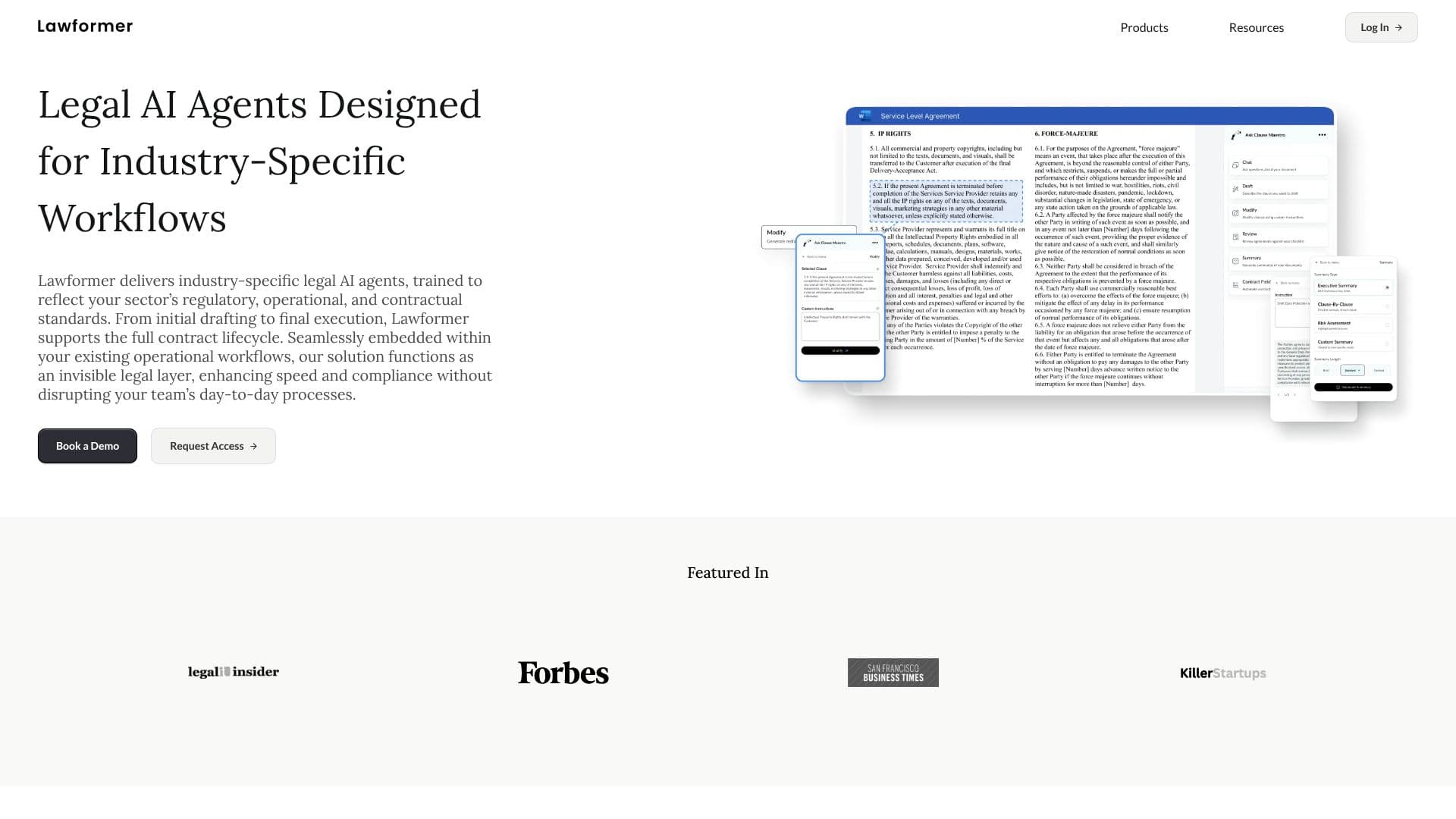 Lawformer screenshot