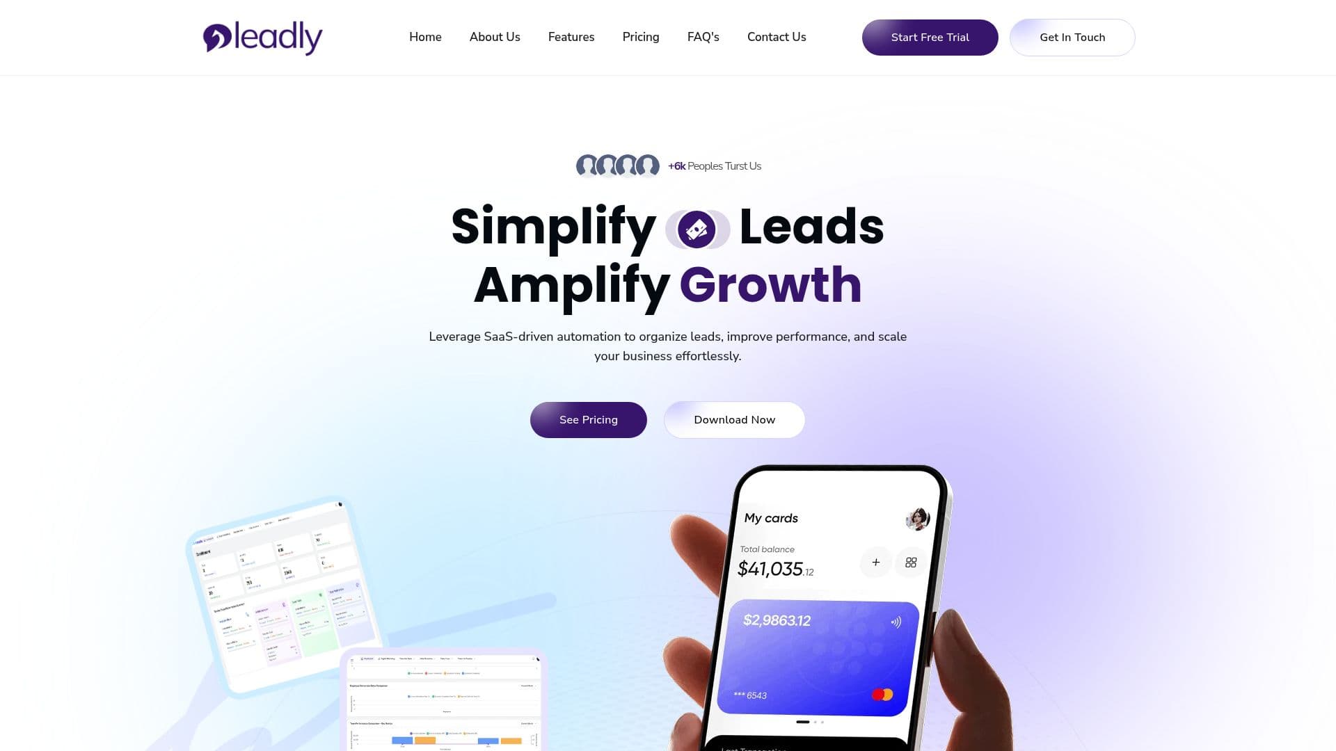 Leadly CRM screenshot