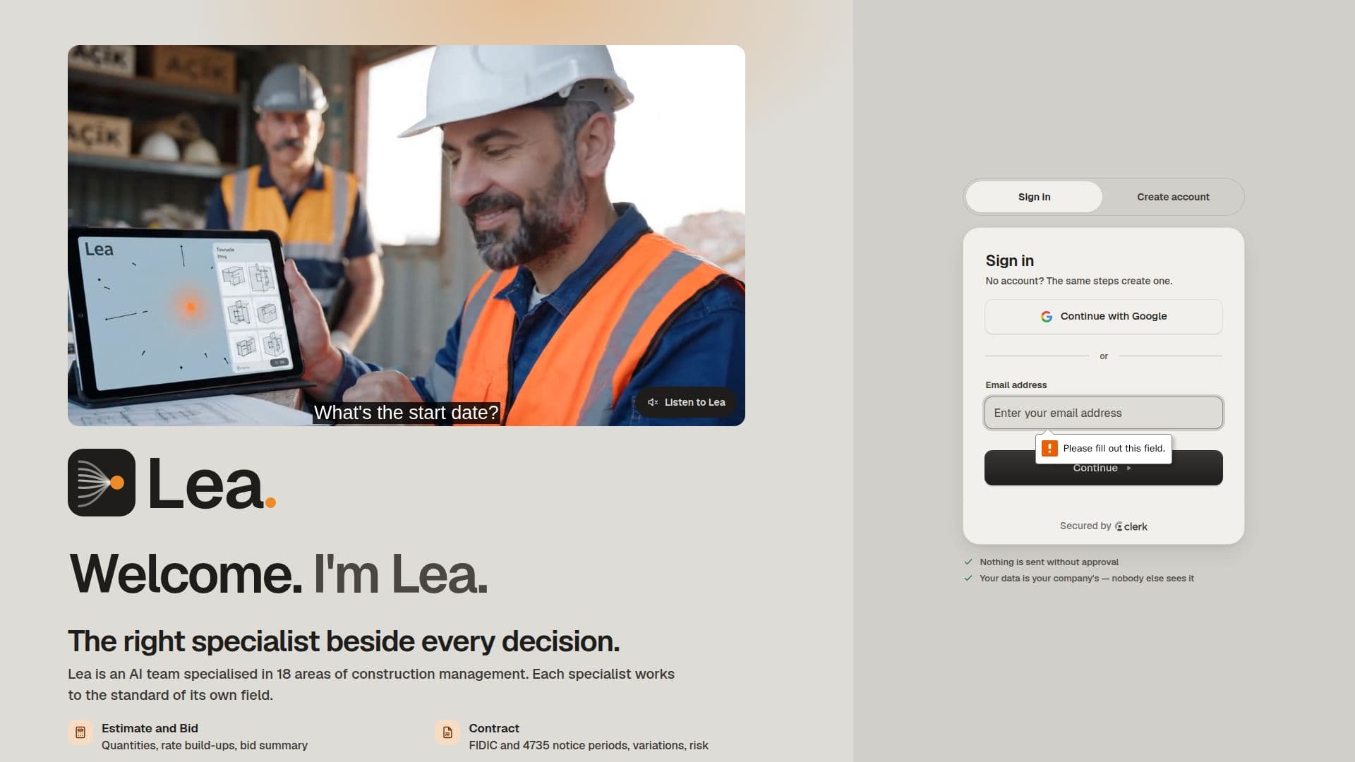 Captura de pantalla de Lea