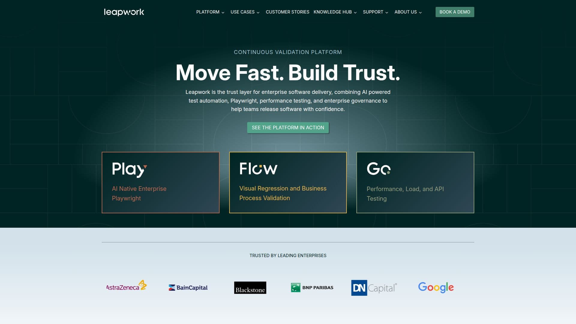 Plateforme de Validation Continue Leapwork screenshot