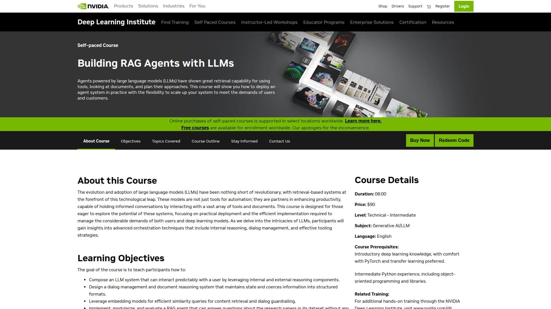 Screenshot von NVIDIA RAG-Agenten mit LLMs erstellen