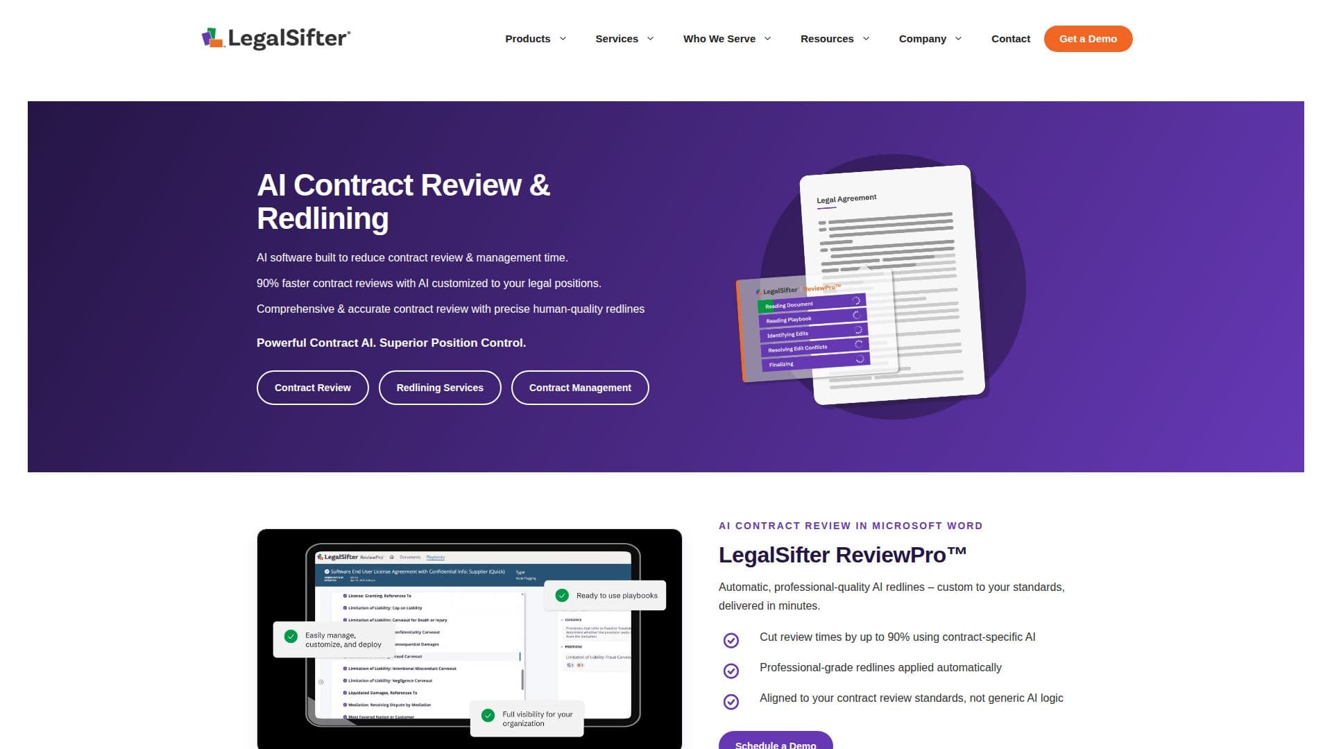 LegalSifter AI Contract Review Software screenshot