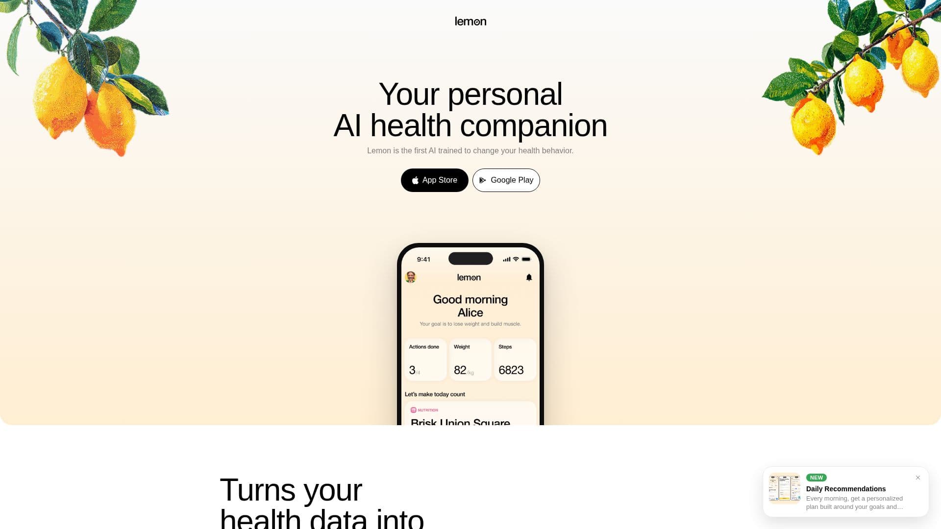Lemon Health screenshot