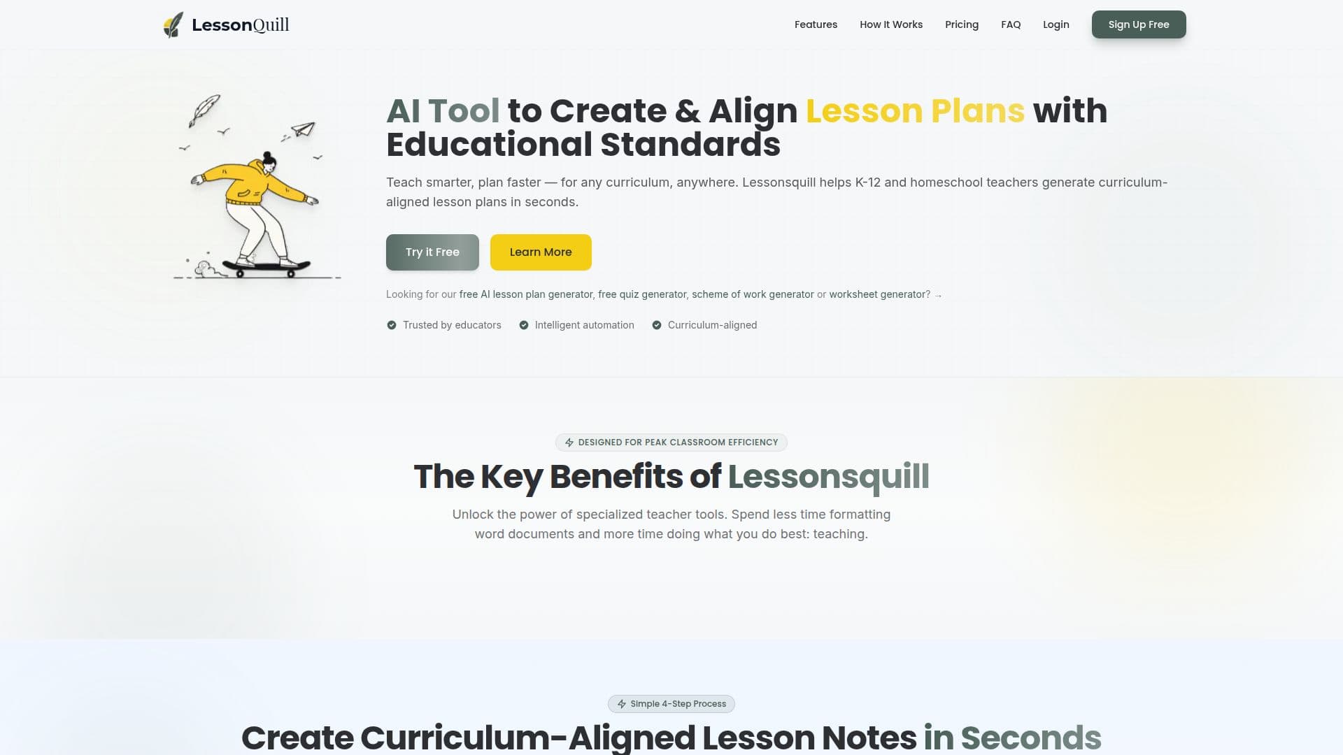 Lessonsquill screenshot