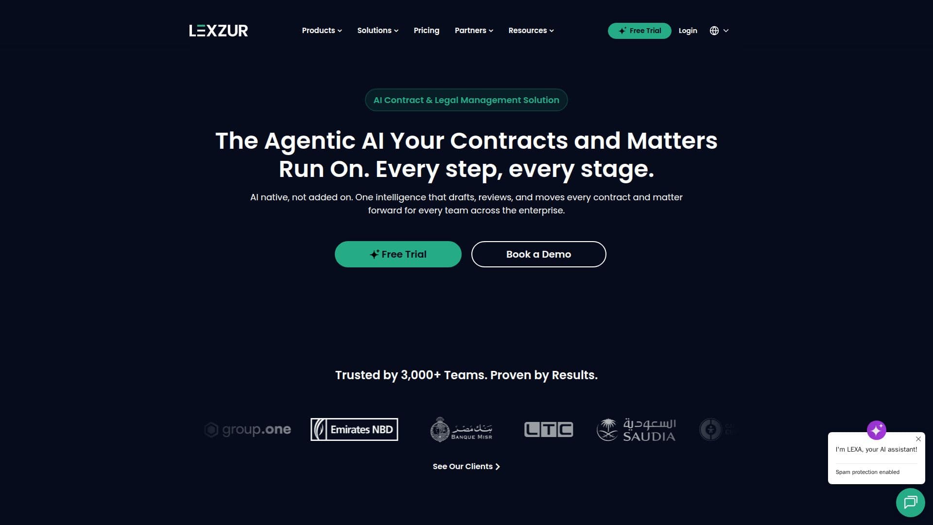 Lexzur AI Manajemen Kontrak screenshot