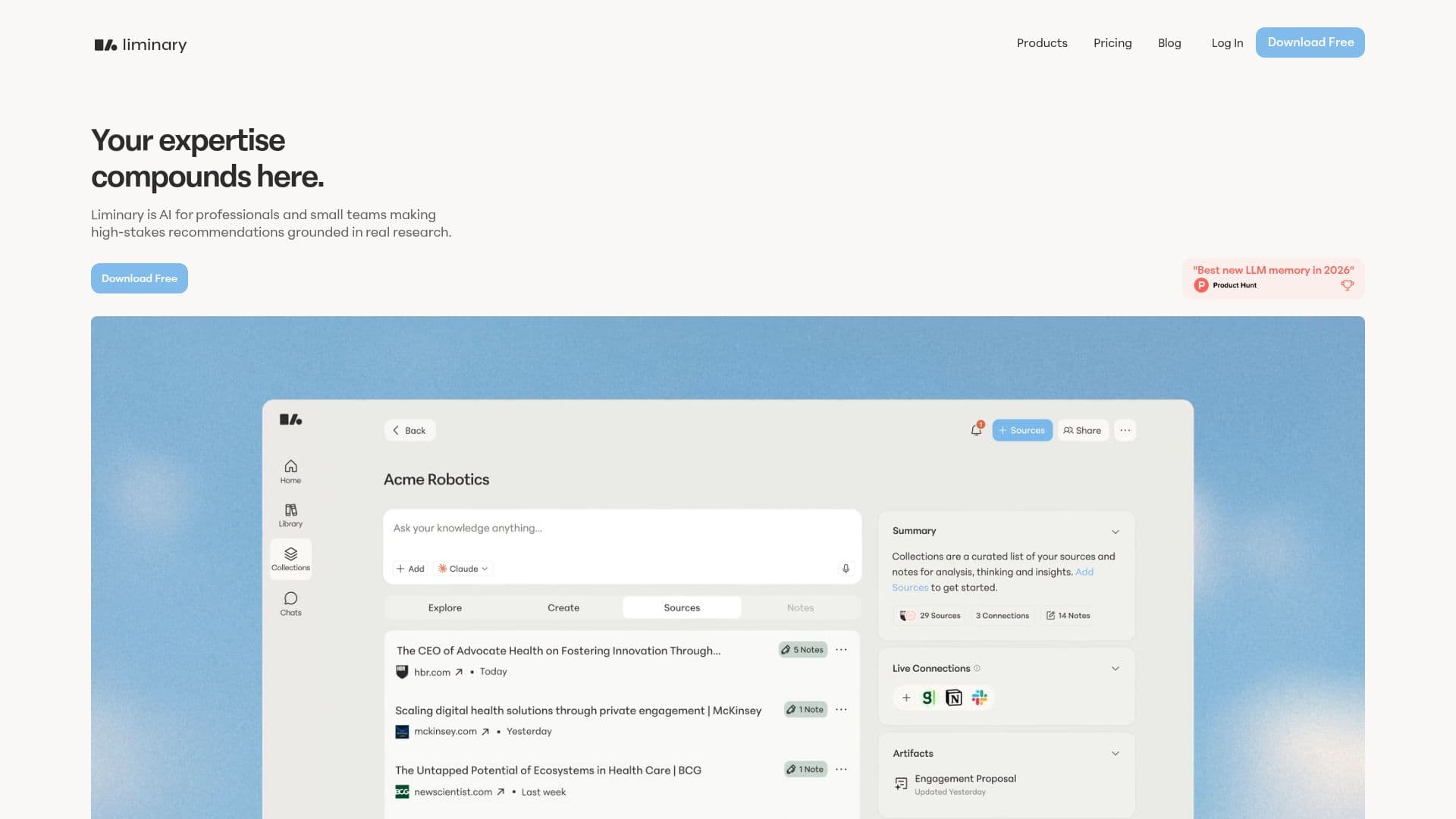 Screenshot von Liminary