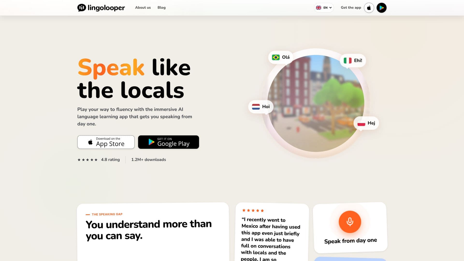 LingoLooper - AI Speaking Game screenshot