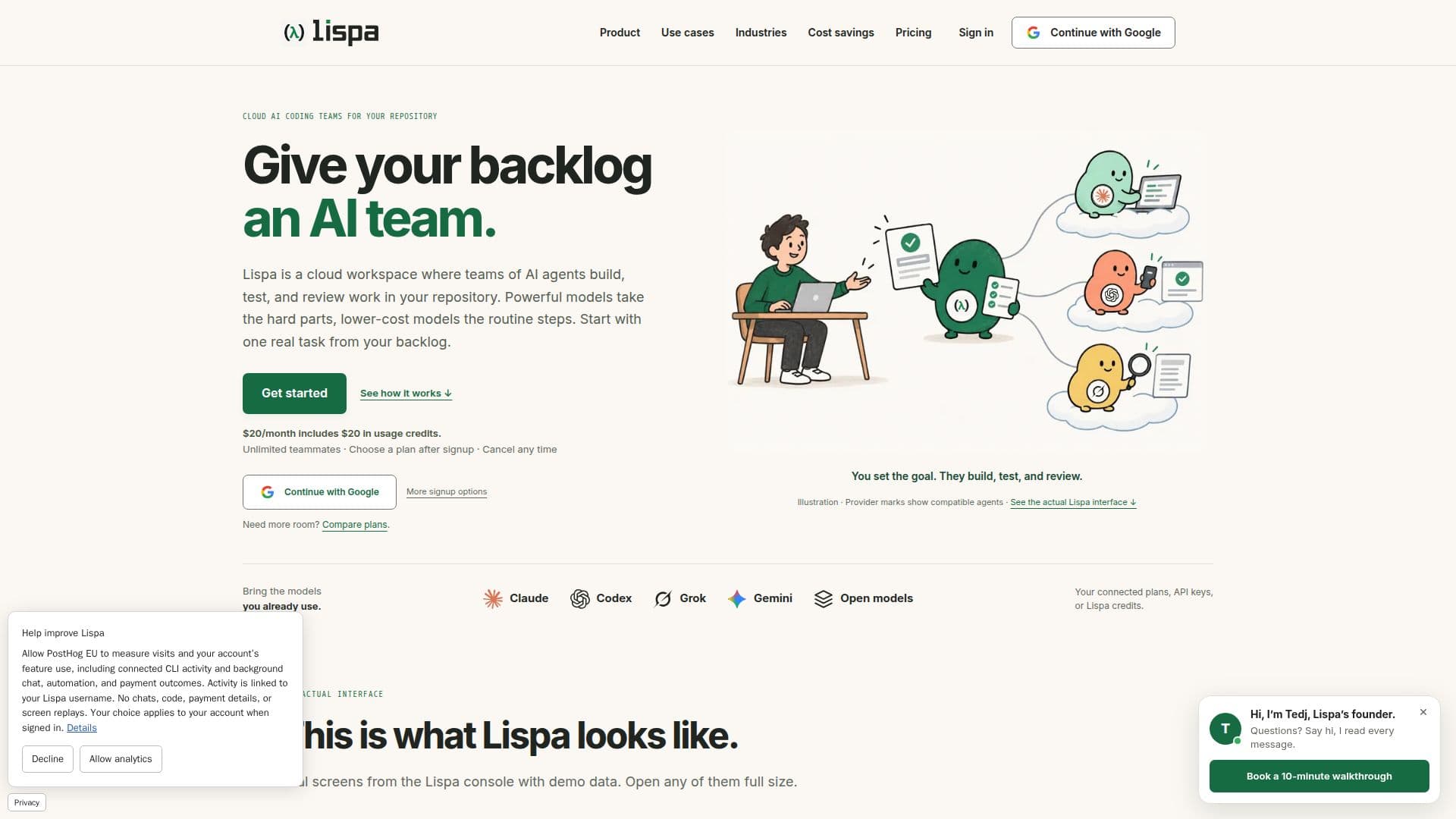 Lispa 스크린샷