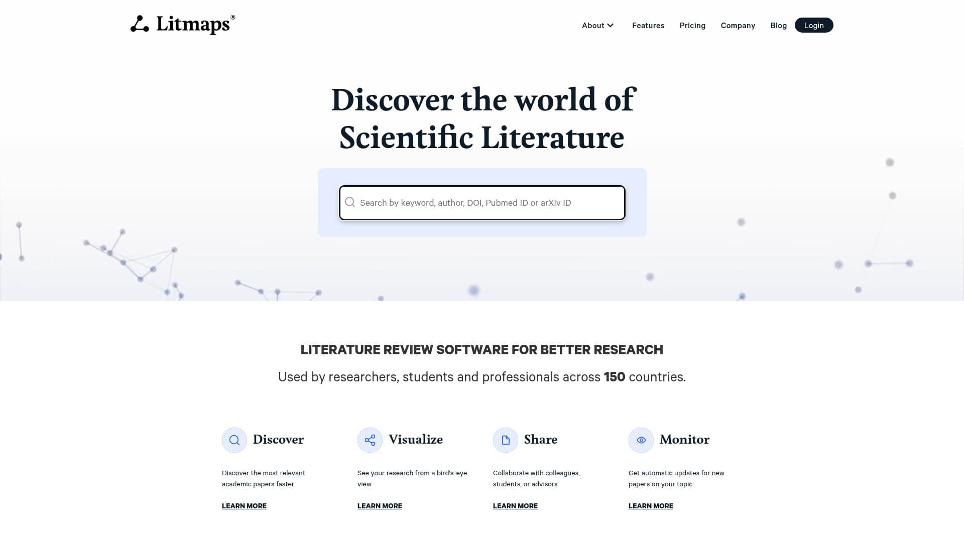 Captura de pantalla de Litmaps