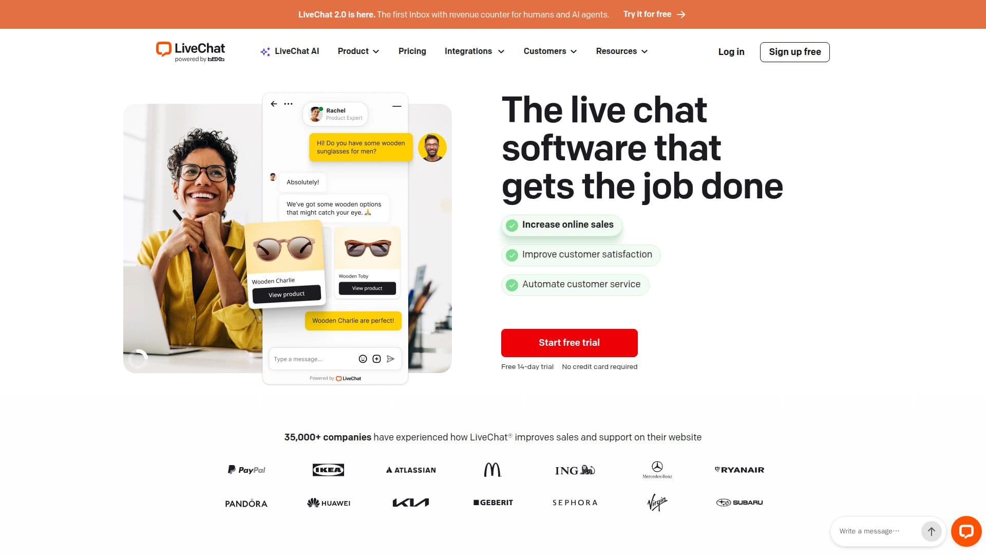 LiveChat screenshot