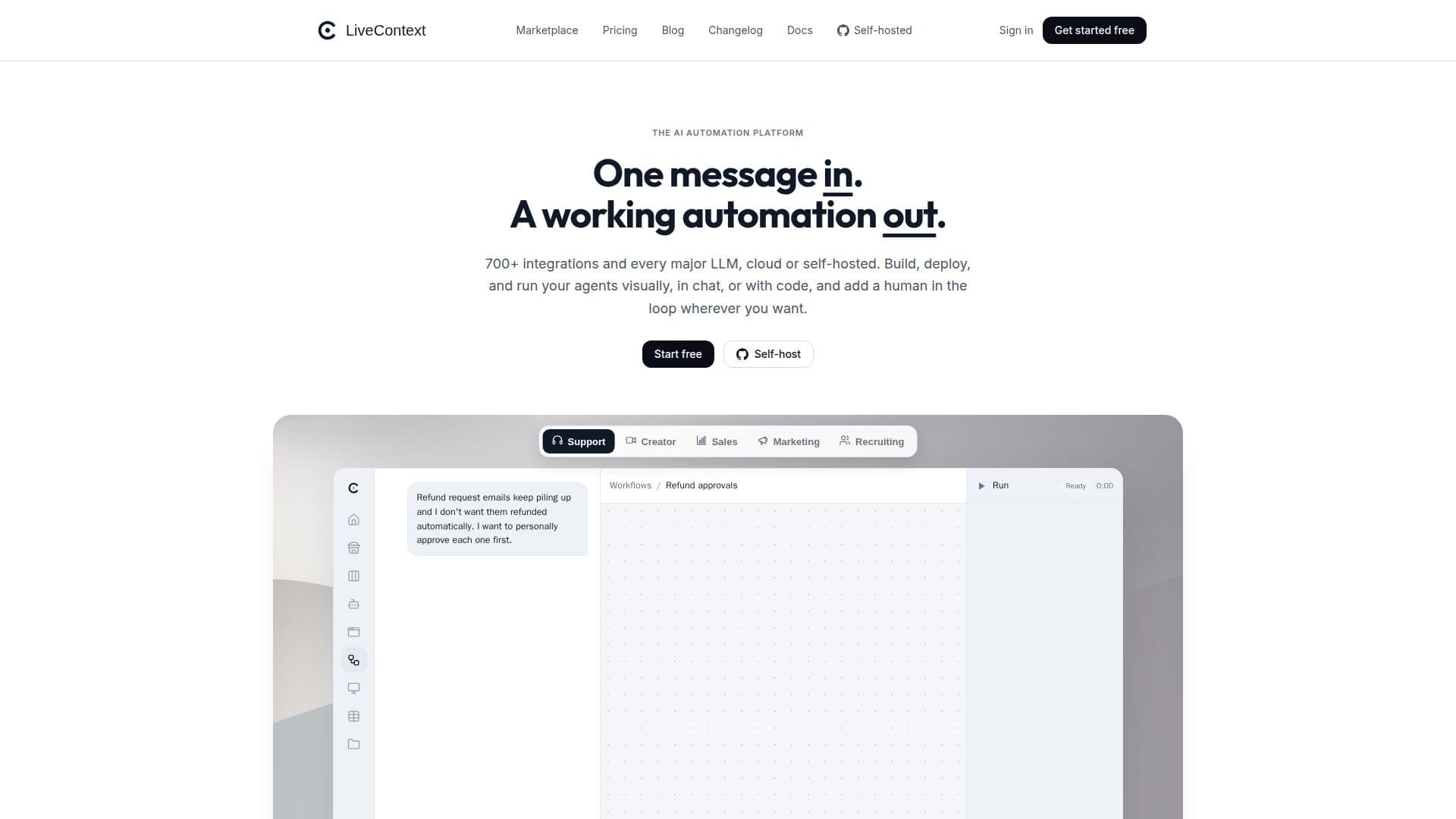 لقطة شاشة لـ LiveContext