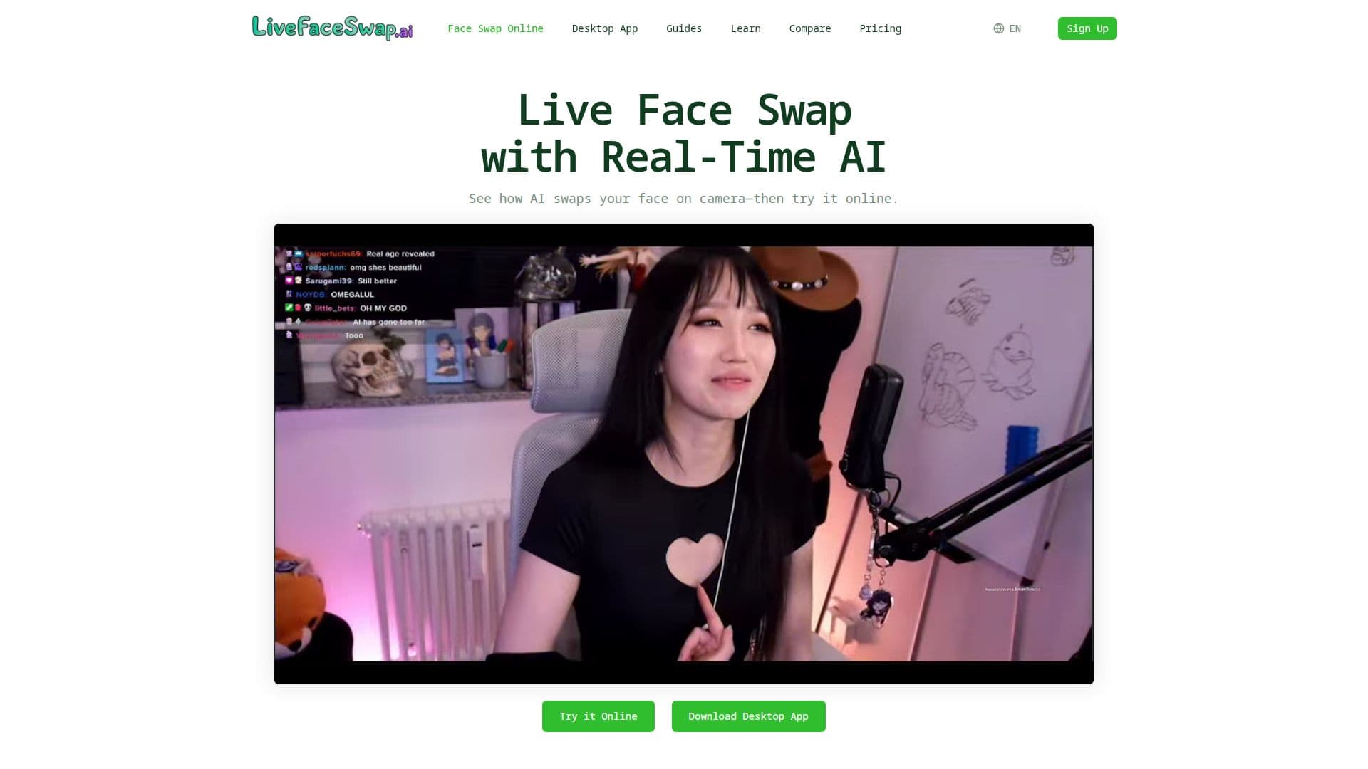 Capture d’écran de LiveFaceSwap AI