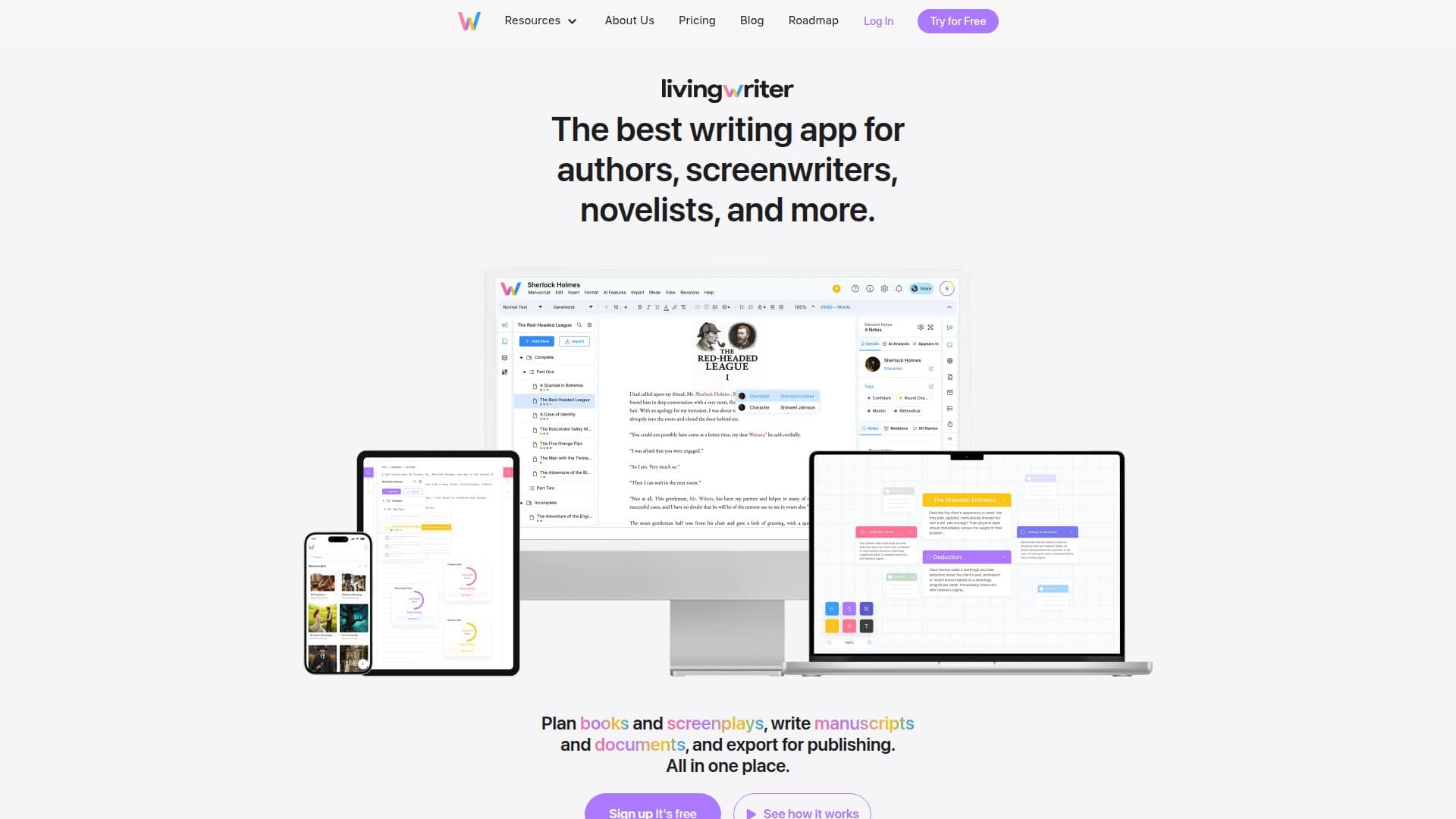 livingwriter screenshot