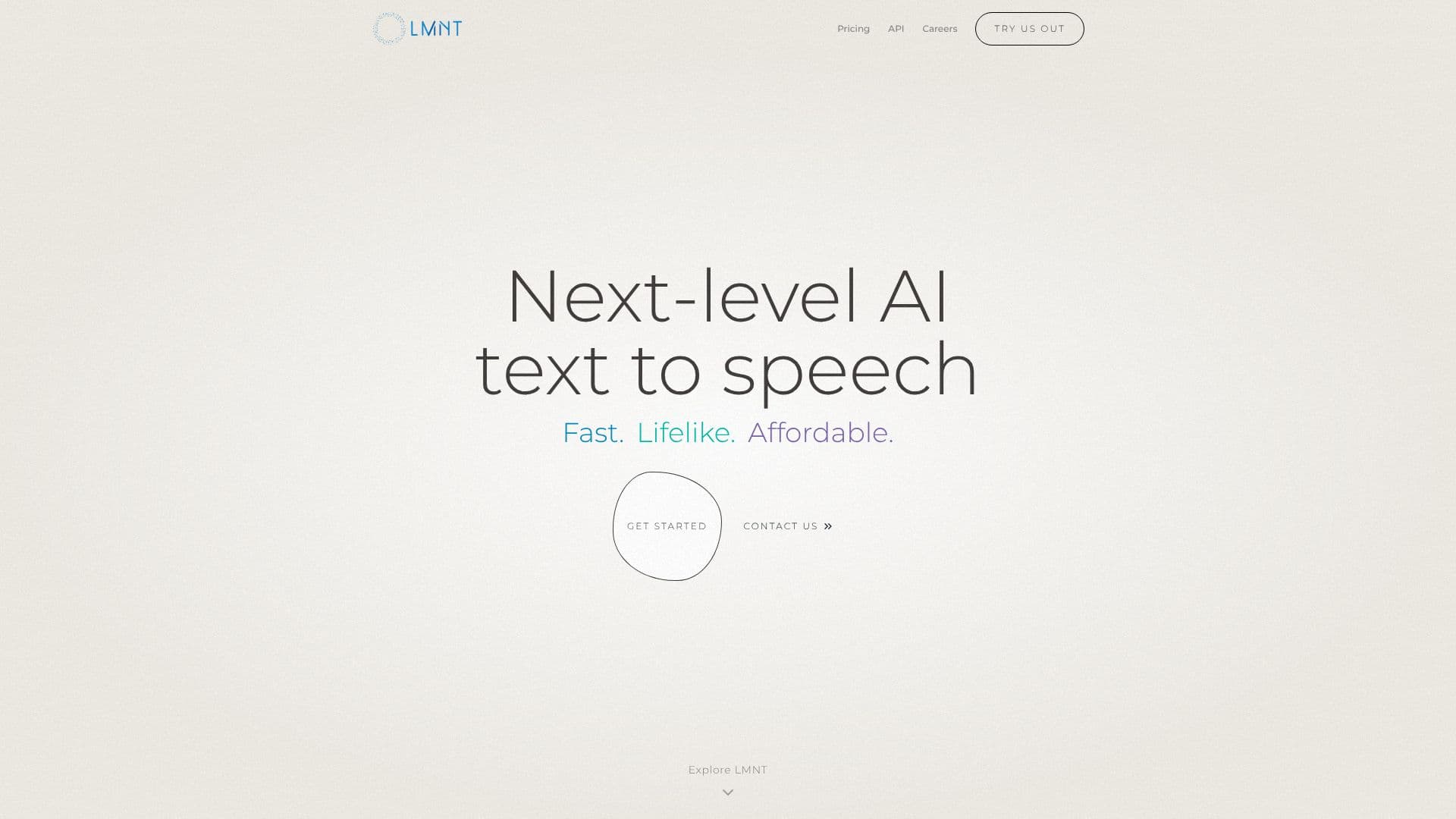 LMNT AI Speech screenshot