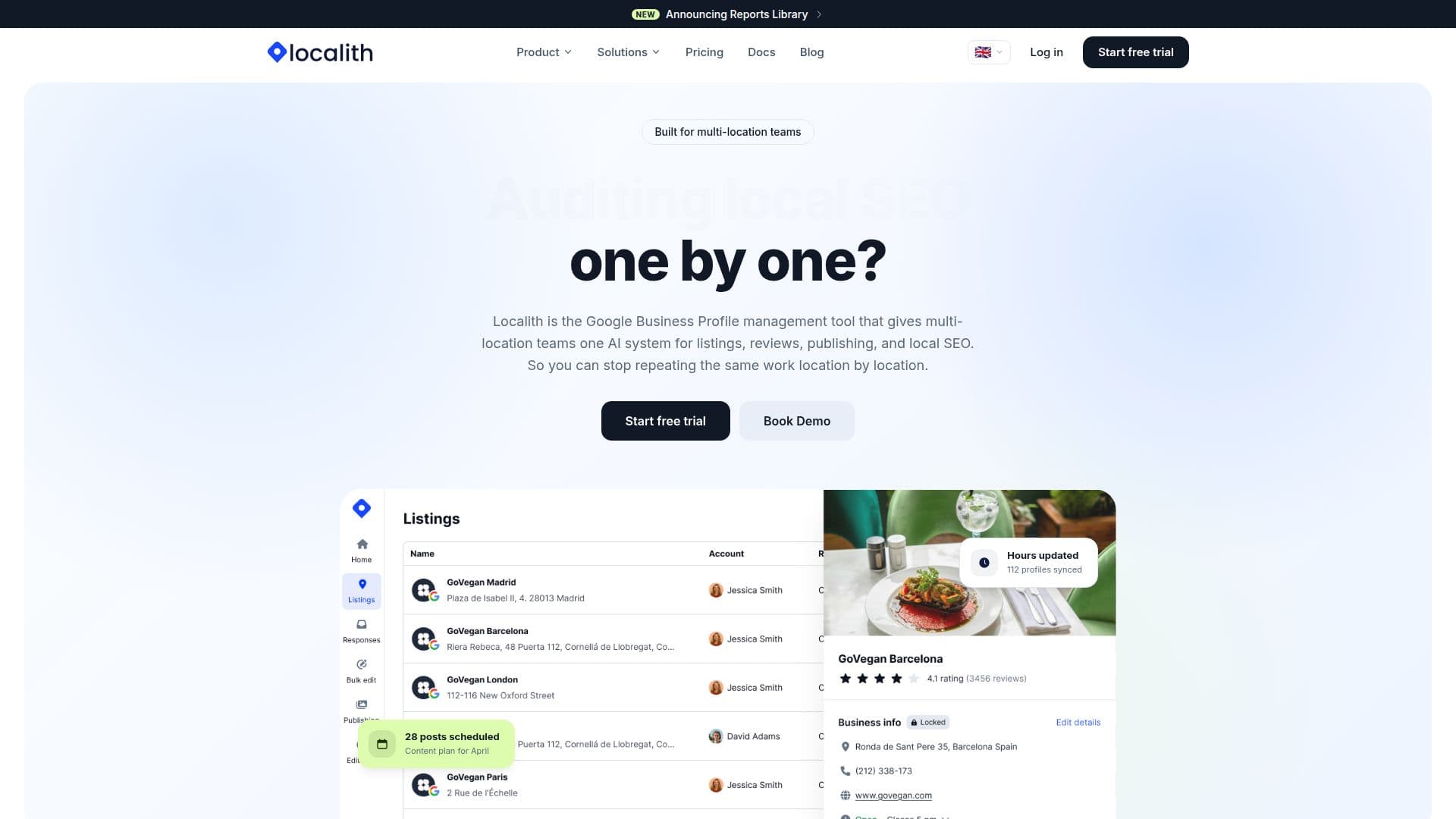 Localith - أداة إدارة ملفات تعريف الأعمال على جوجل screenshot