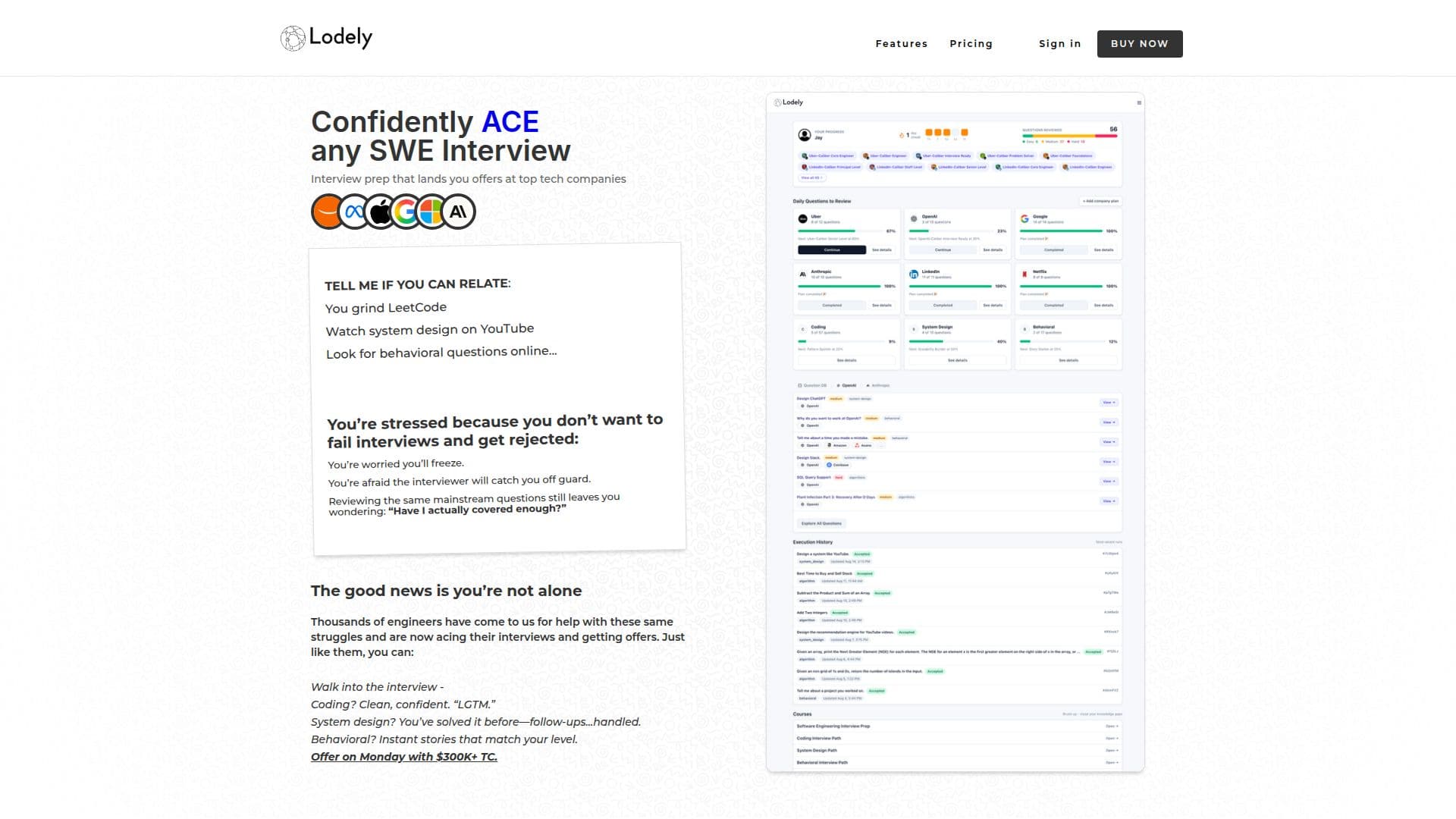 Lodely - SWE Interview Prep screenshot