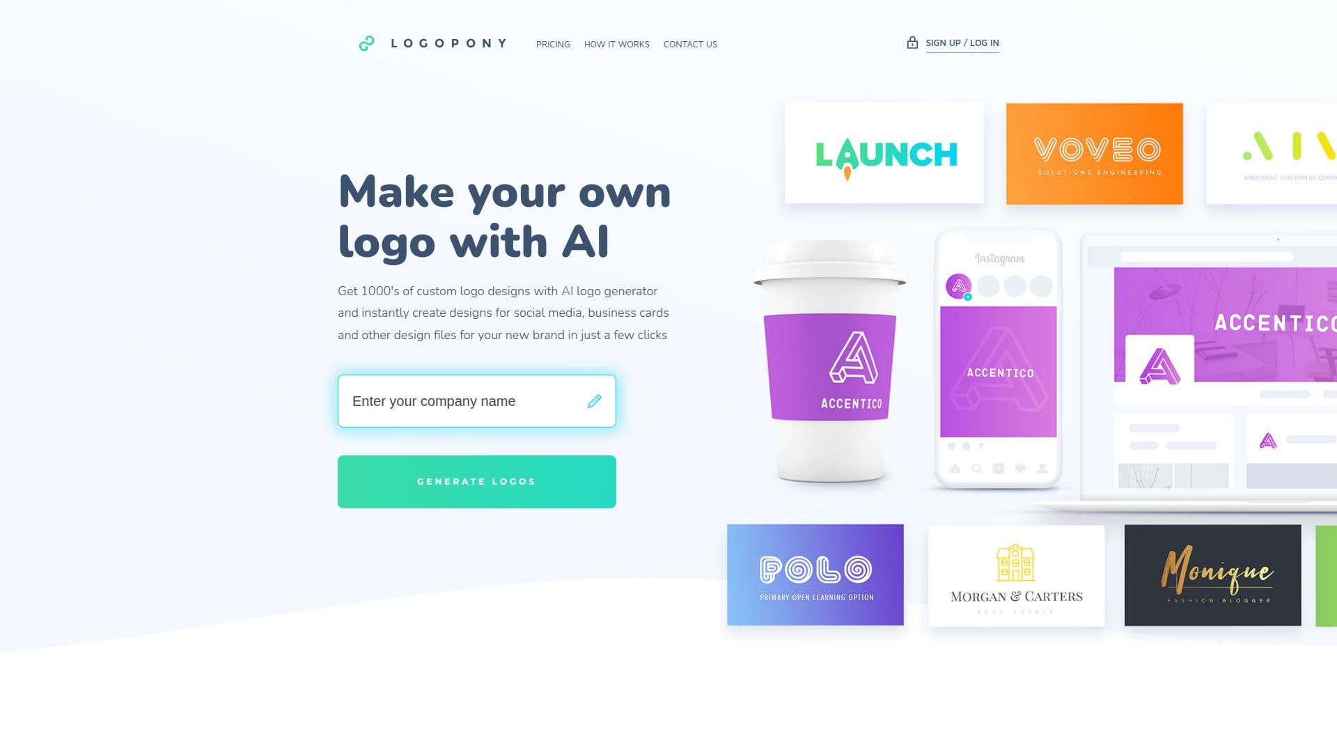 Logopony AI Logo Generator screenshot