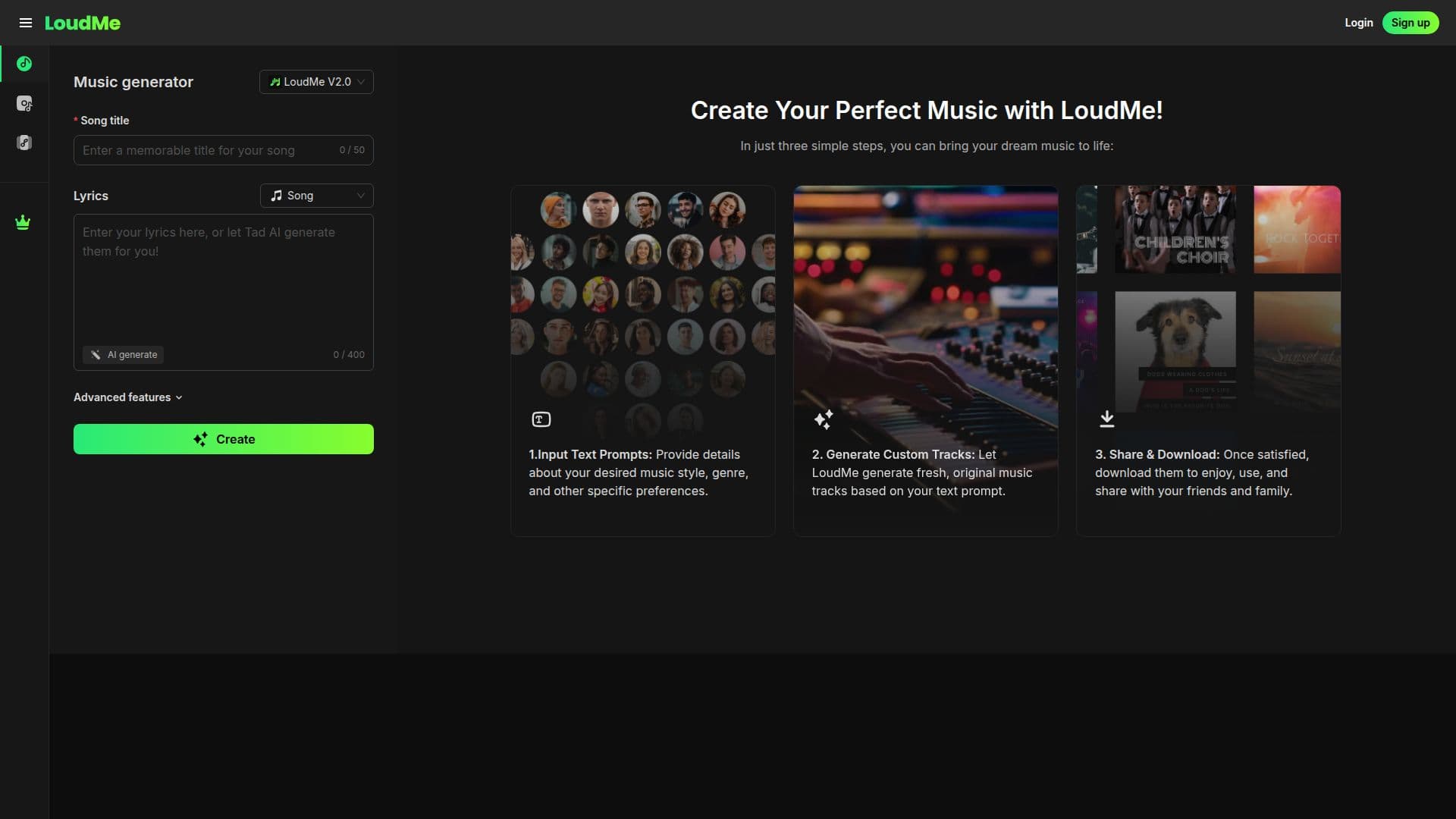 LoudMe AI音乐生成器 截图