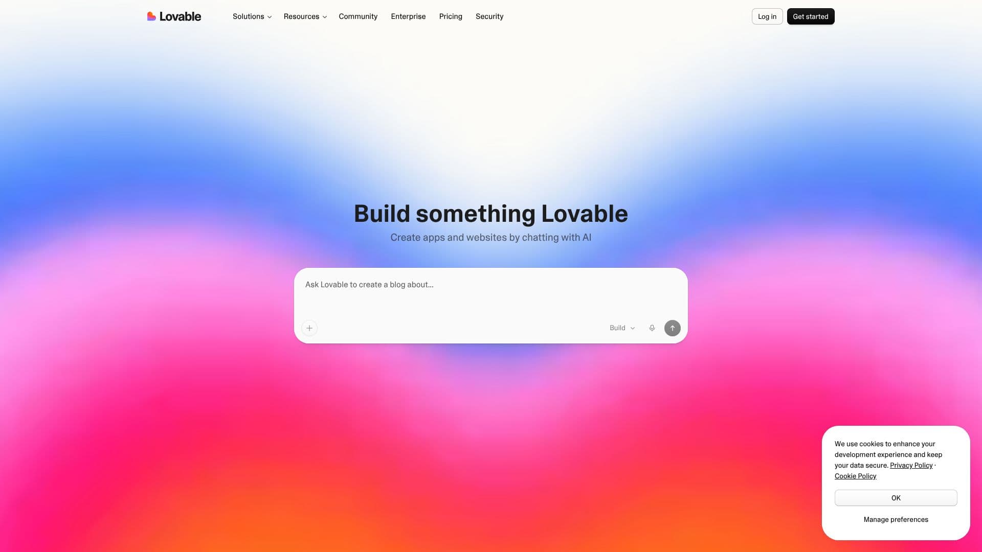 Lovable screenshot