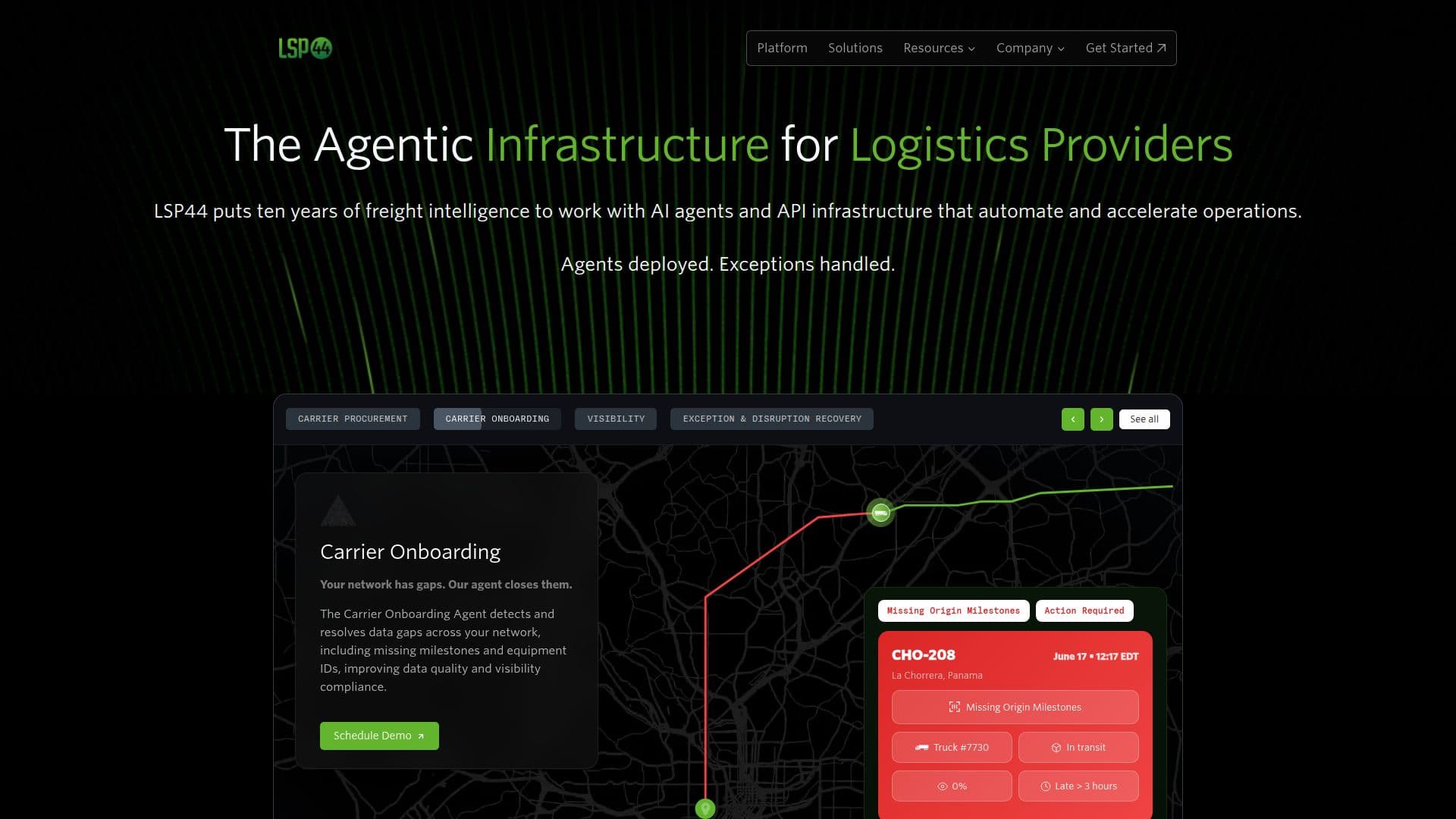 LSP44 AI Agents & API Infrastructure screenshot