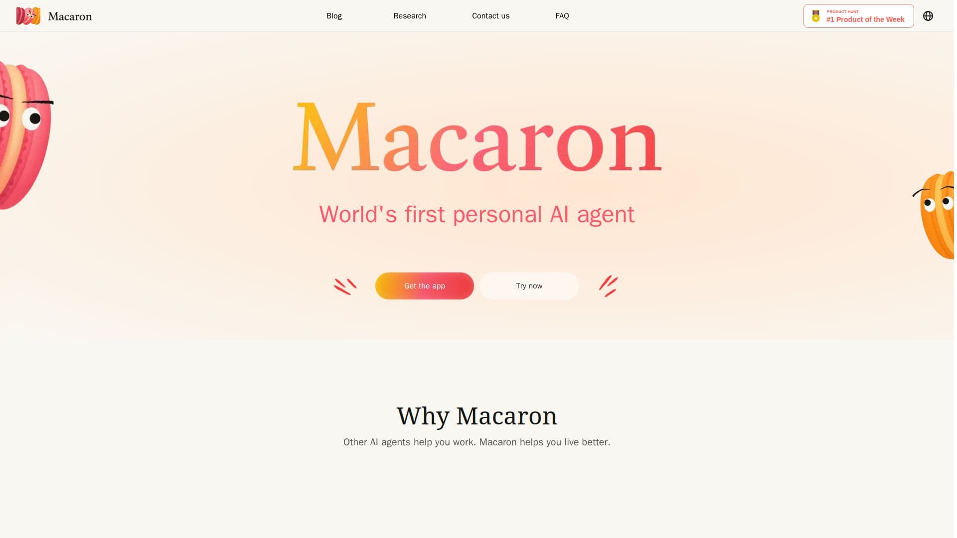 Screenshot von Macaron