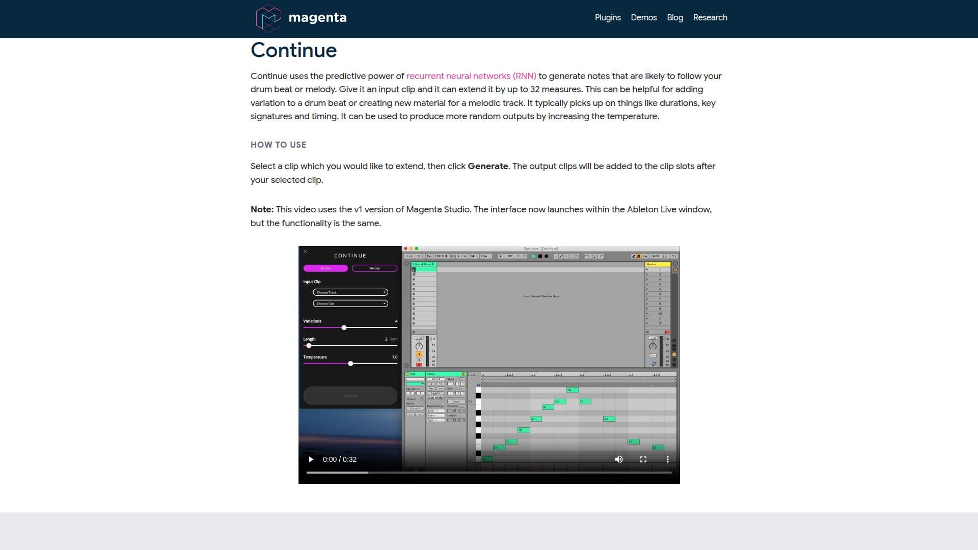Magenta Studio - Ableton Plugin screenshot