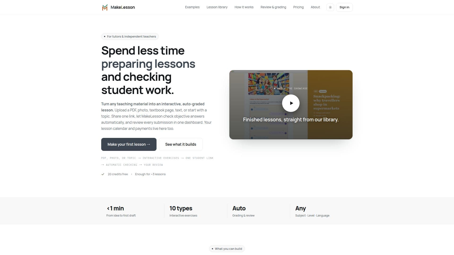 Tangkapan layar MakeLesson