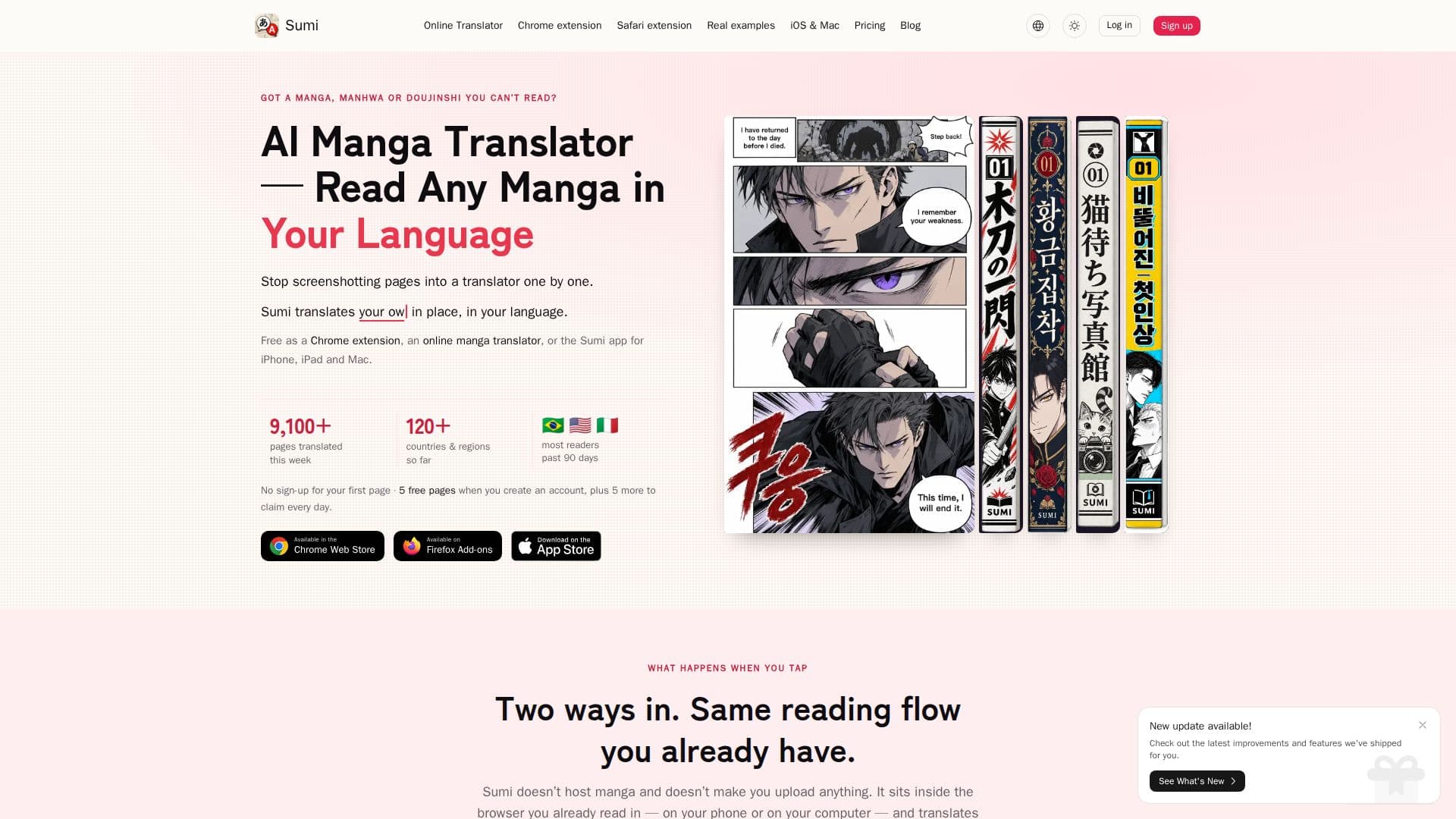 Sumi AI Manga Translator screenshot