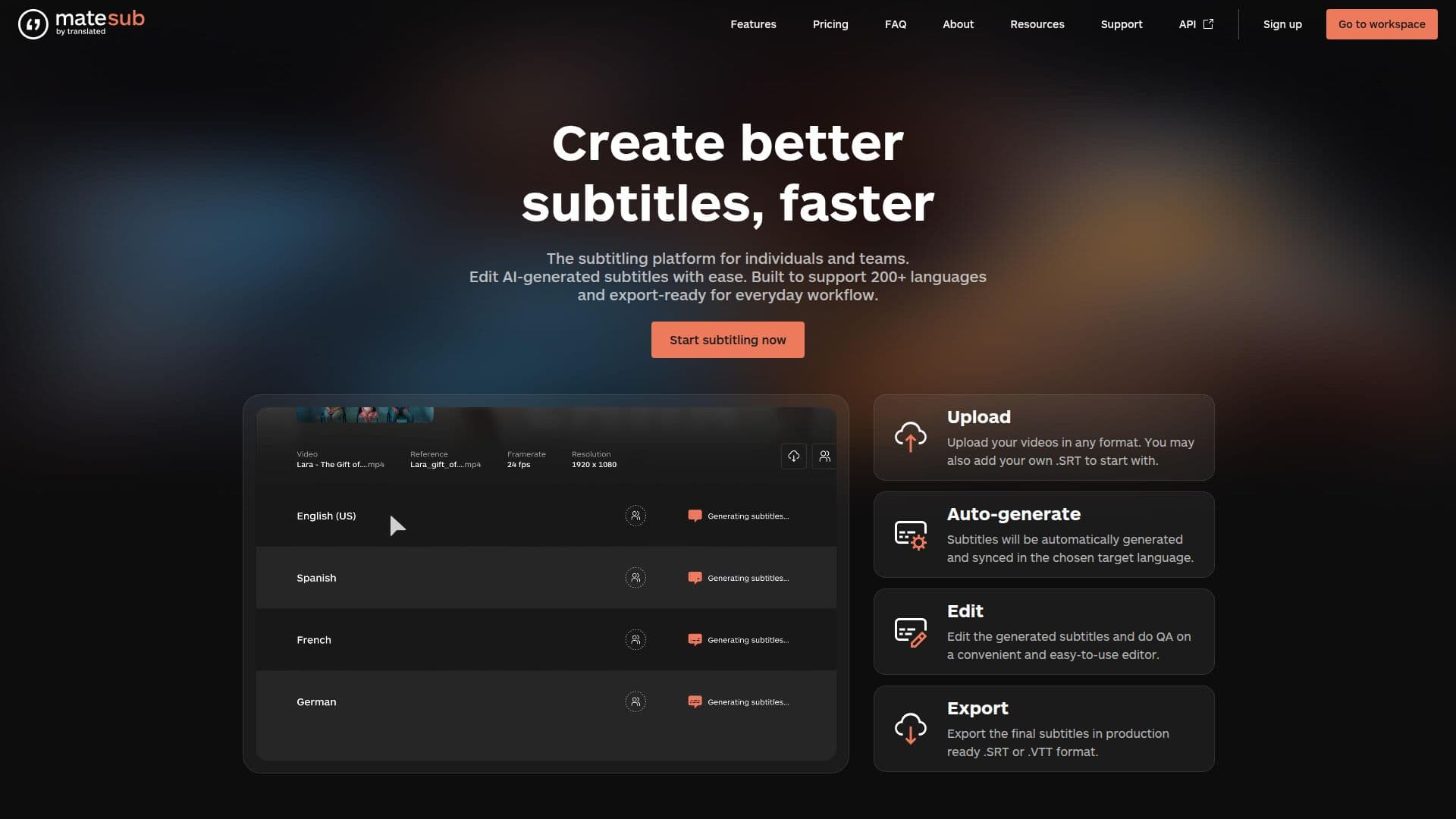 Matesub screenshot