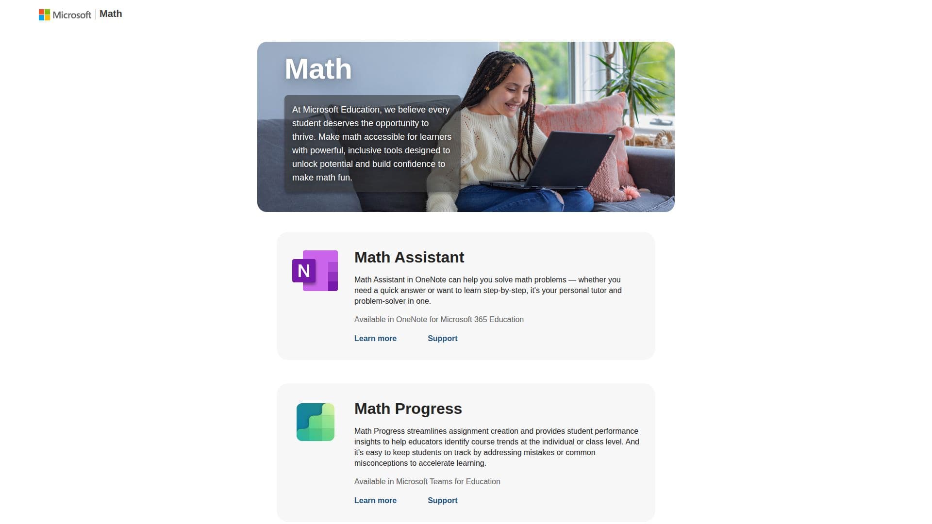 Screenshot von Microsoft Math Solver