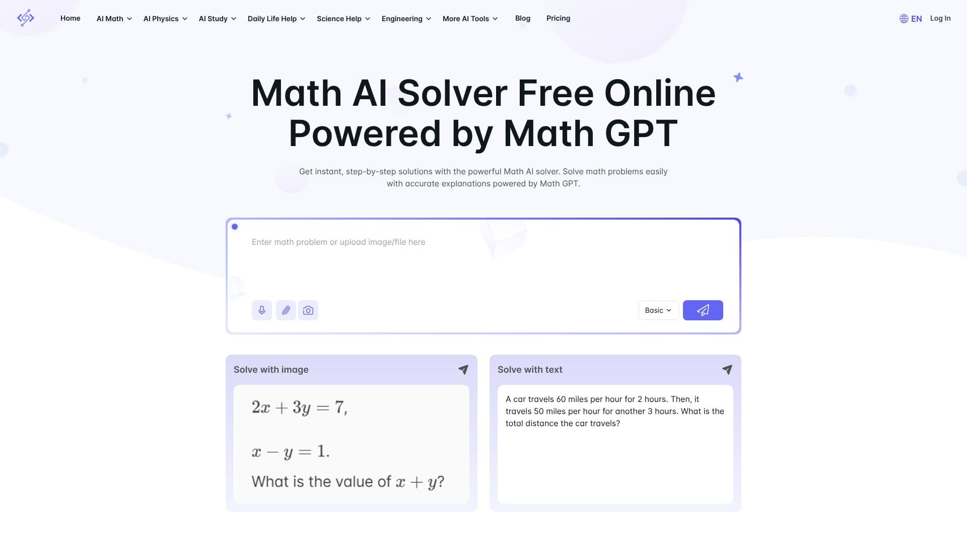 Скриншот Math.now AI Solver