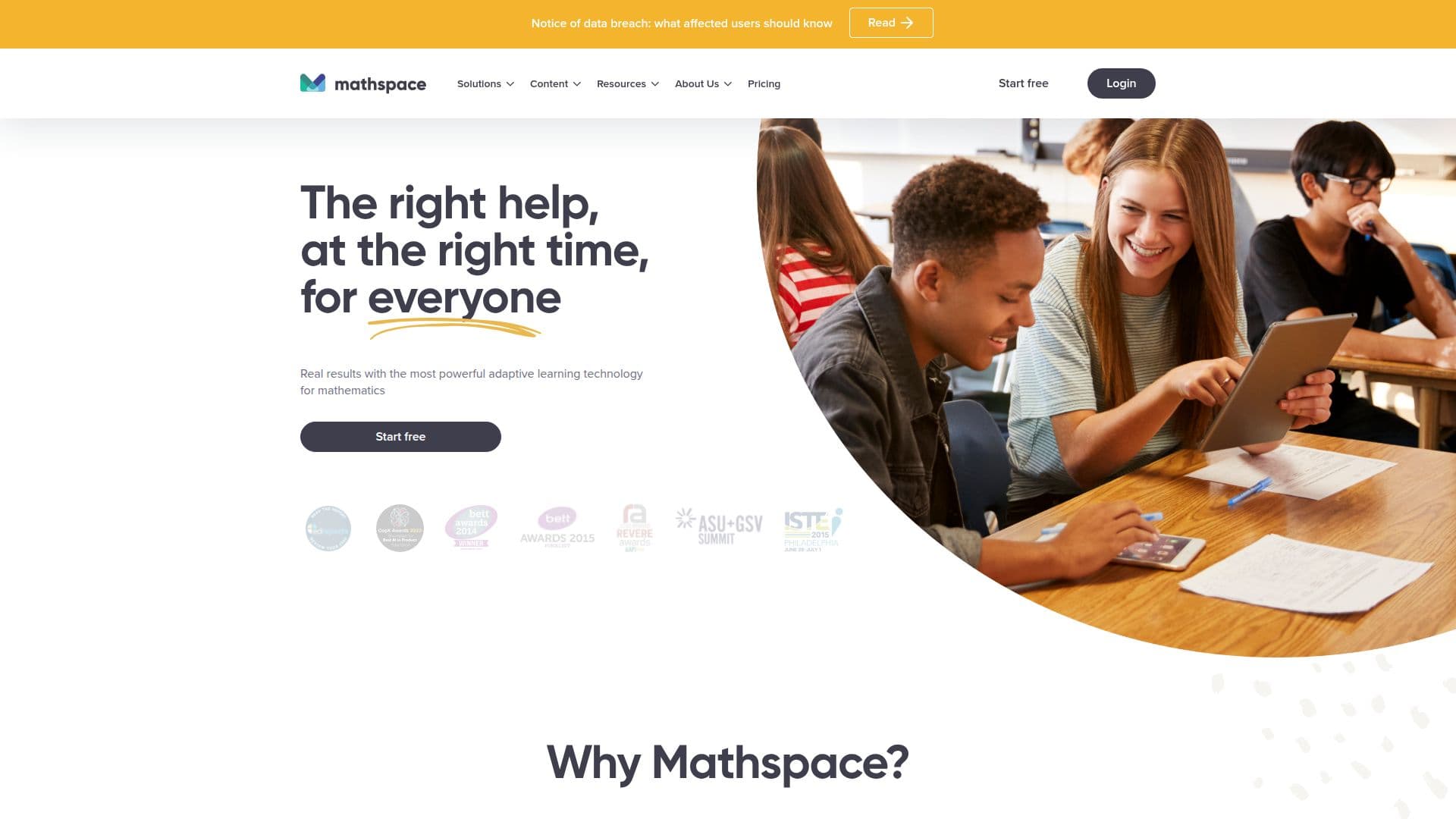 Mathspace 온라인 수학 프로그램 screenshot