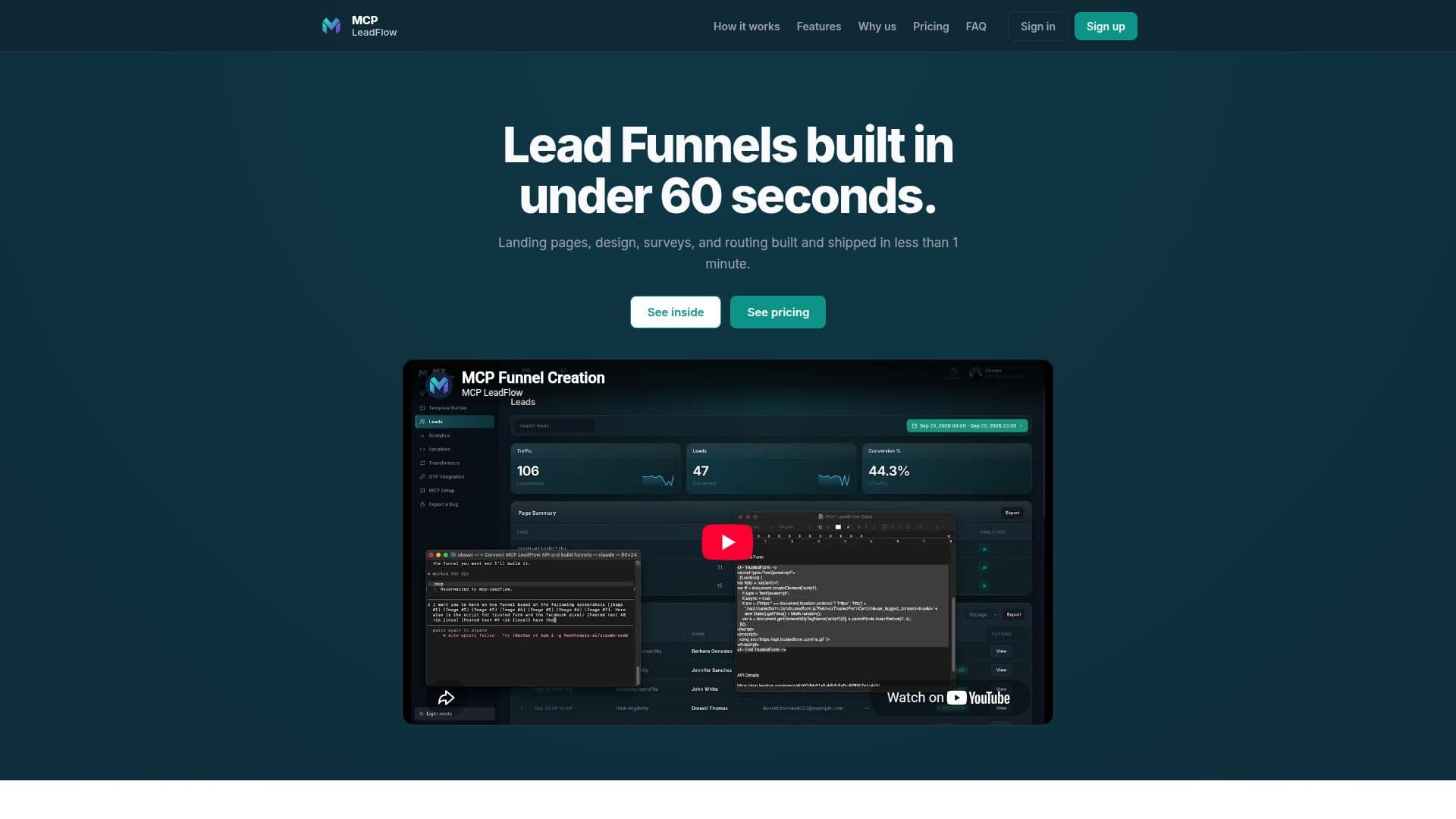 MCP LeadFlow 스크린샷
