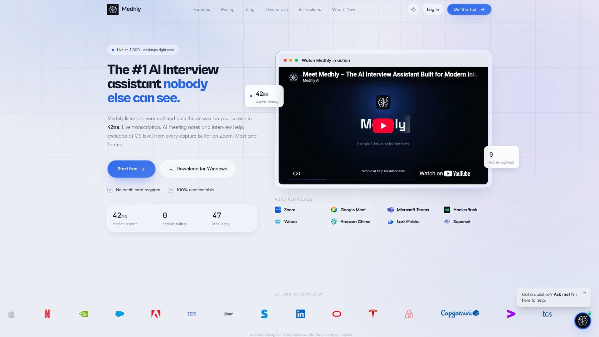 Medhly AI screenshot
