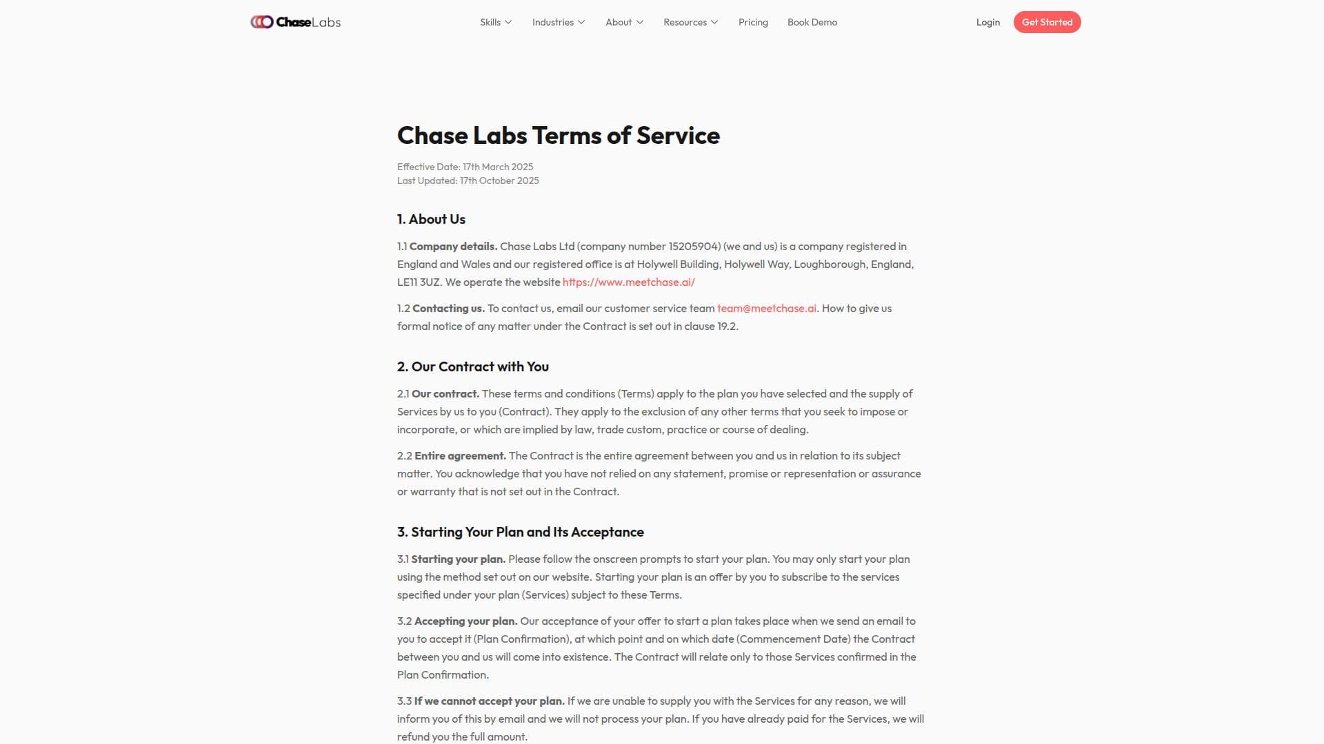 MeetChase AI Sales Agent screenshot