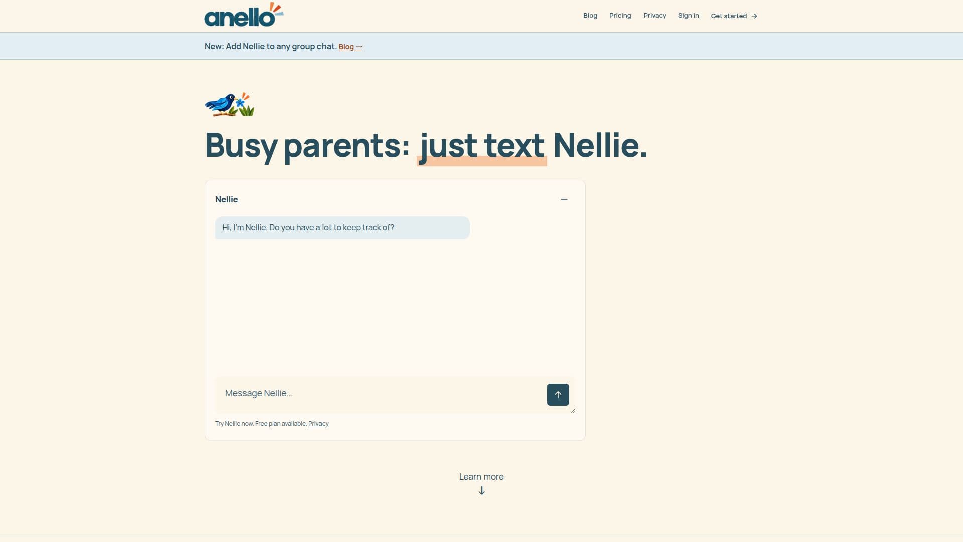 Capture d’écran de Nellie par Anello
