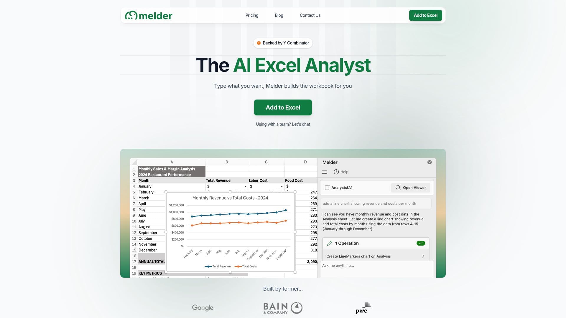Melder | KI für Excel screenshot
