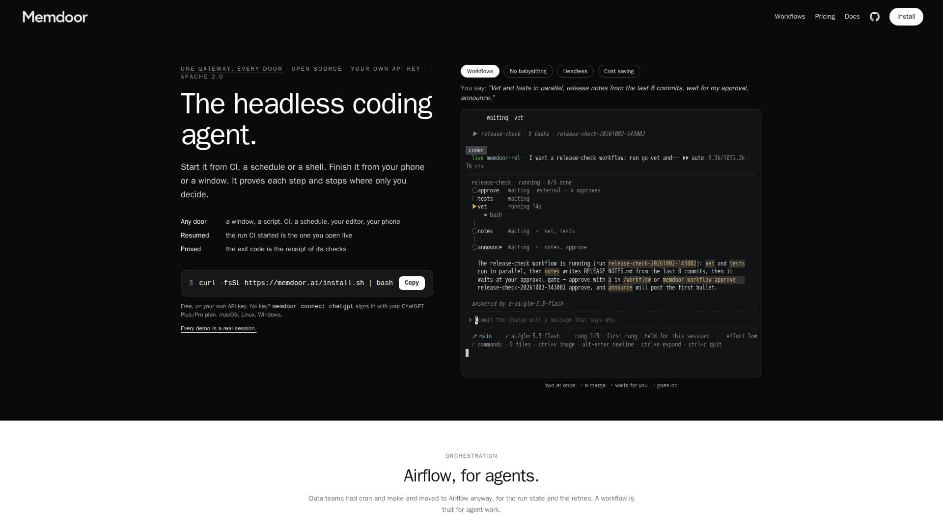 Memdoor screenshot