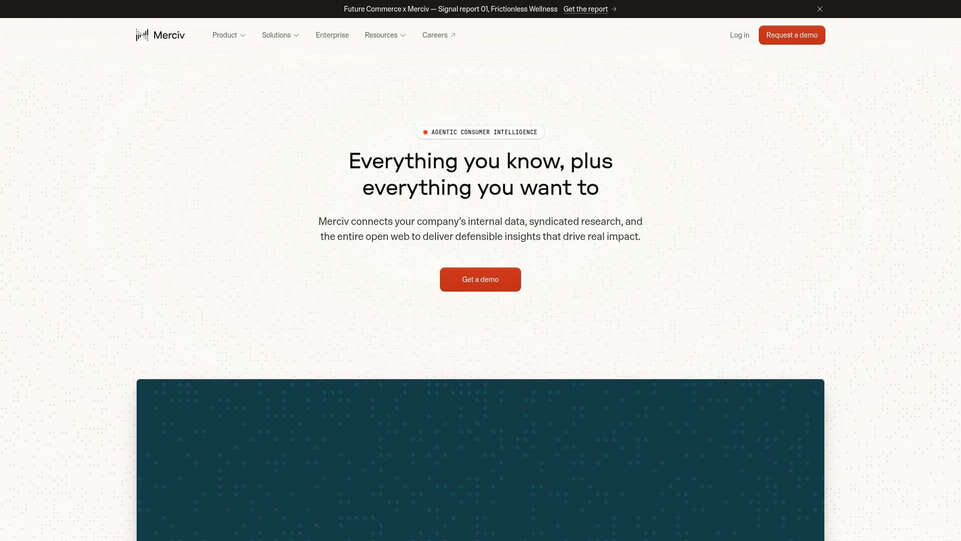 Merciv Consumer Intelligence Platform screenshot