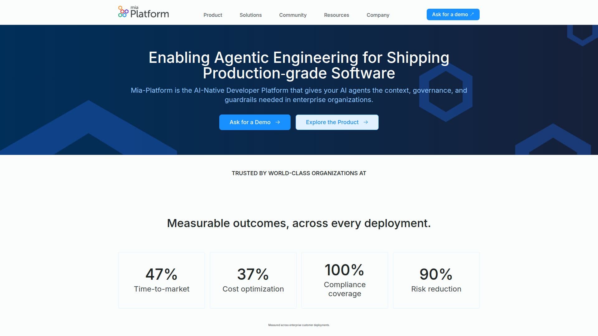Mia-Platform: AI Developer Platform screenshot