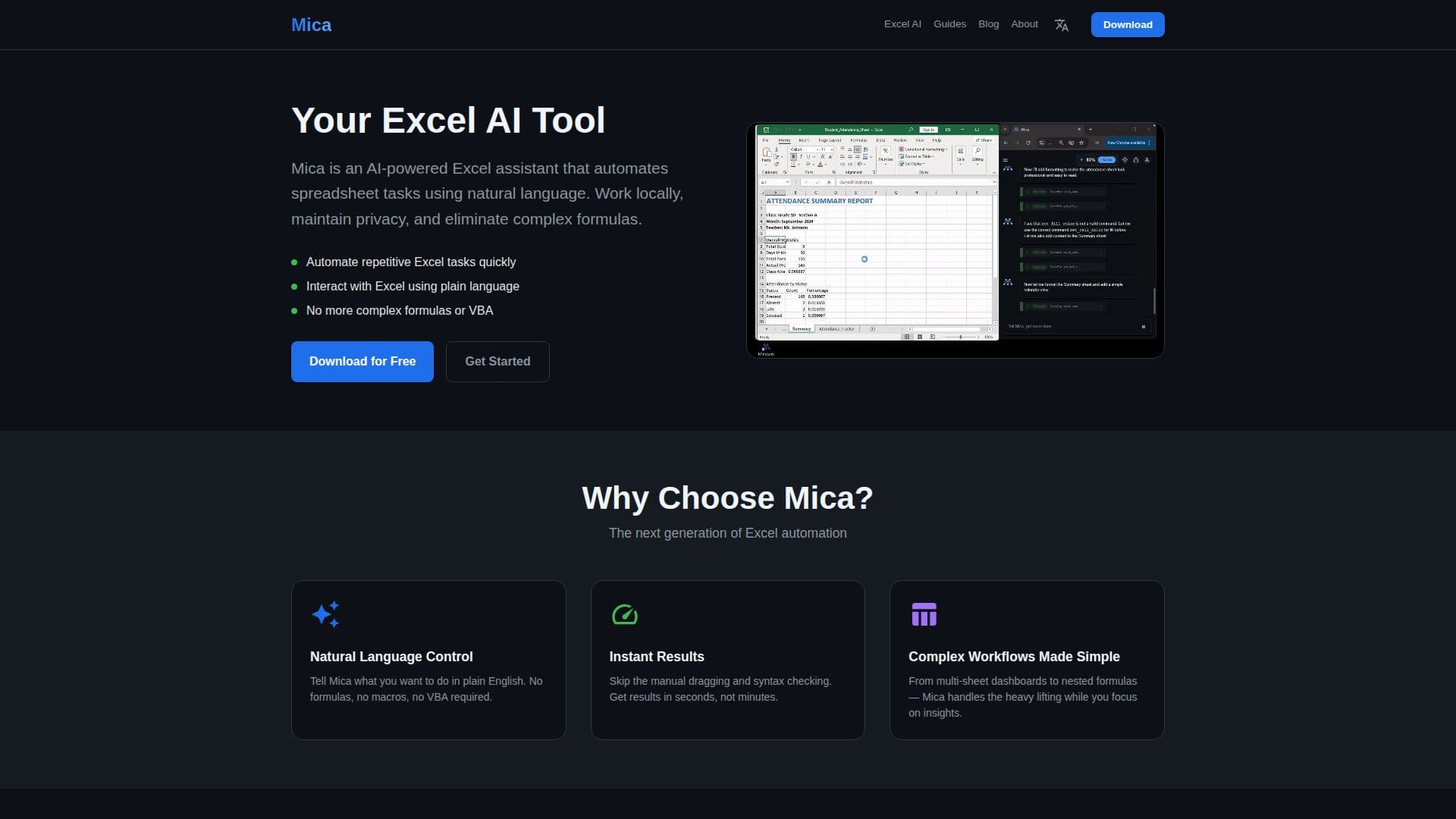 Mica screenshot