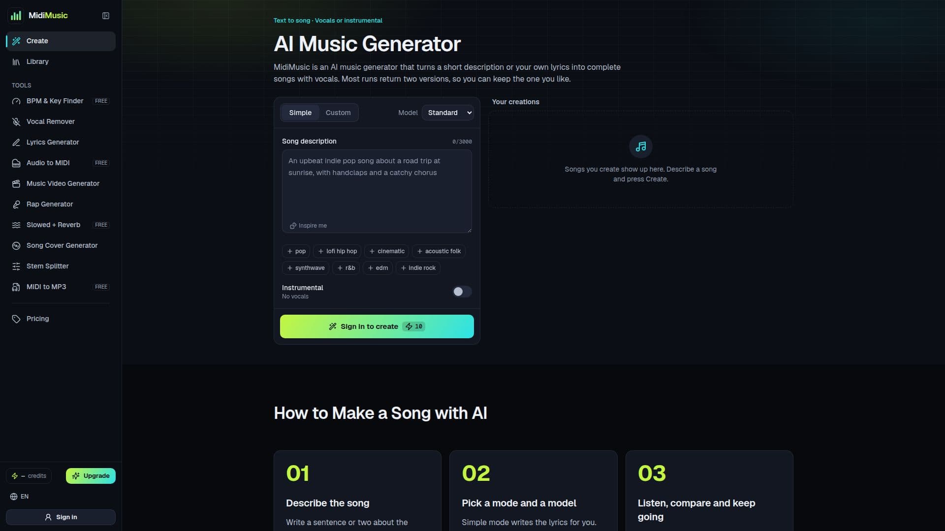 MidiMusic screenshot