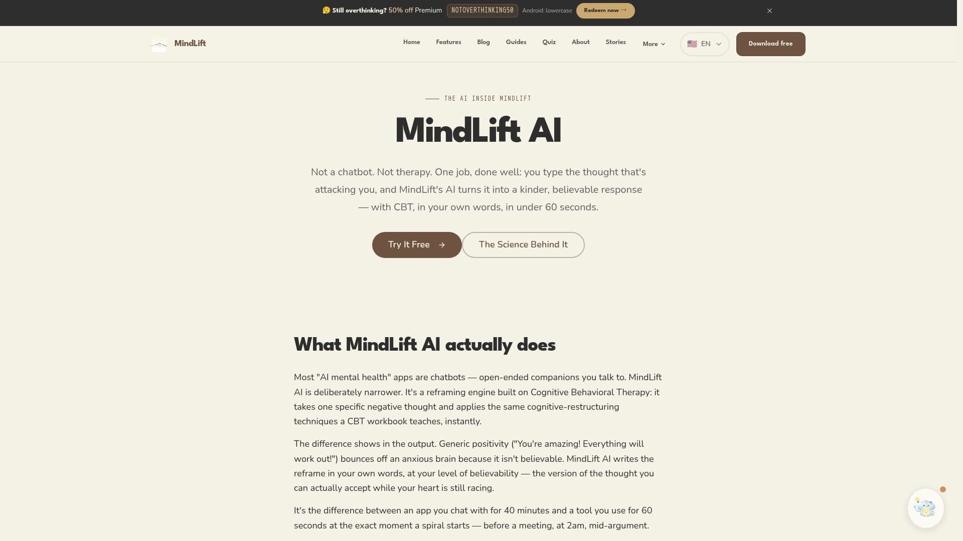 MindLift AI screenshot